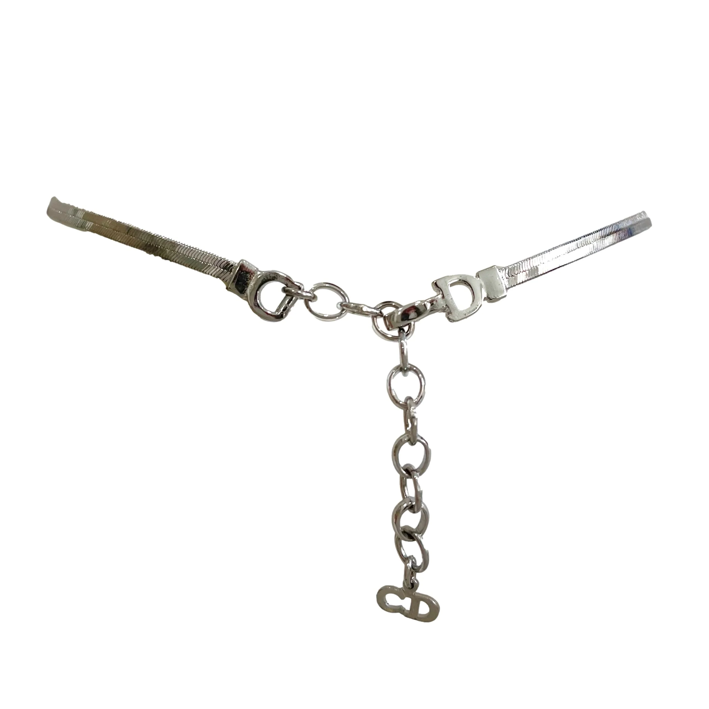 Dior Silver Logo Choker - Image 2