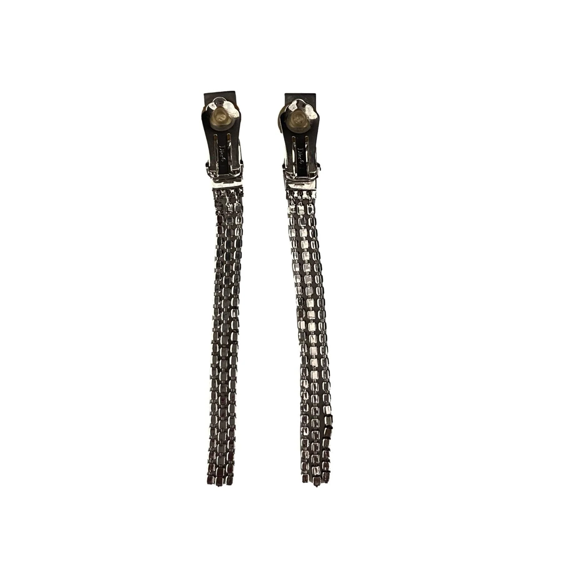 Dior Silver Rasta Clip On Earrings - Image 2