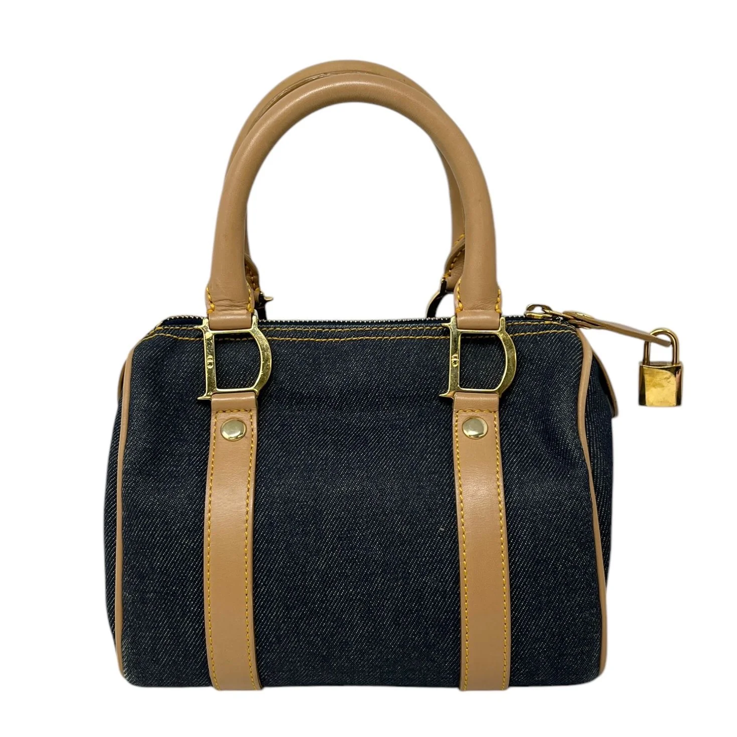 Dior Mini Denim Bowler Bag - Image 2