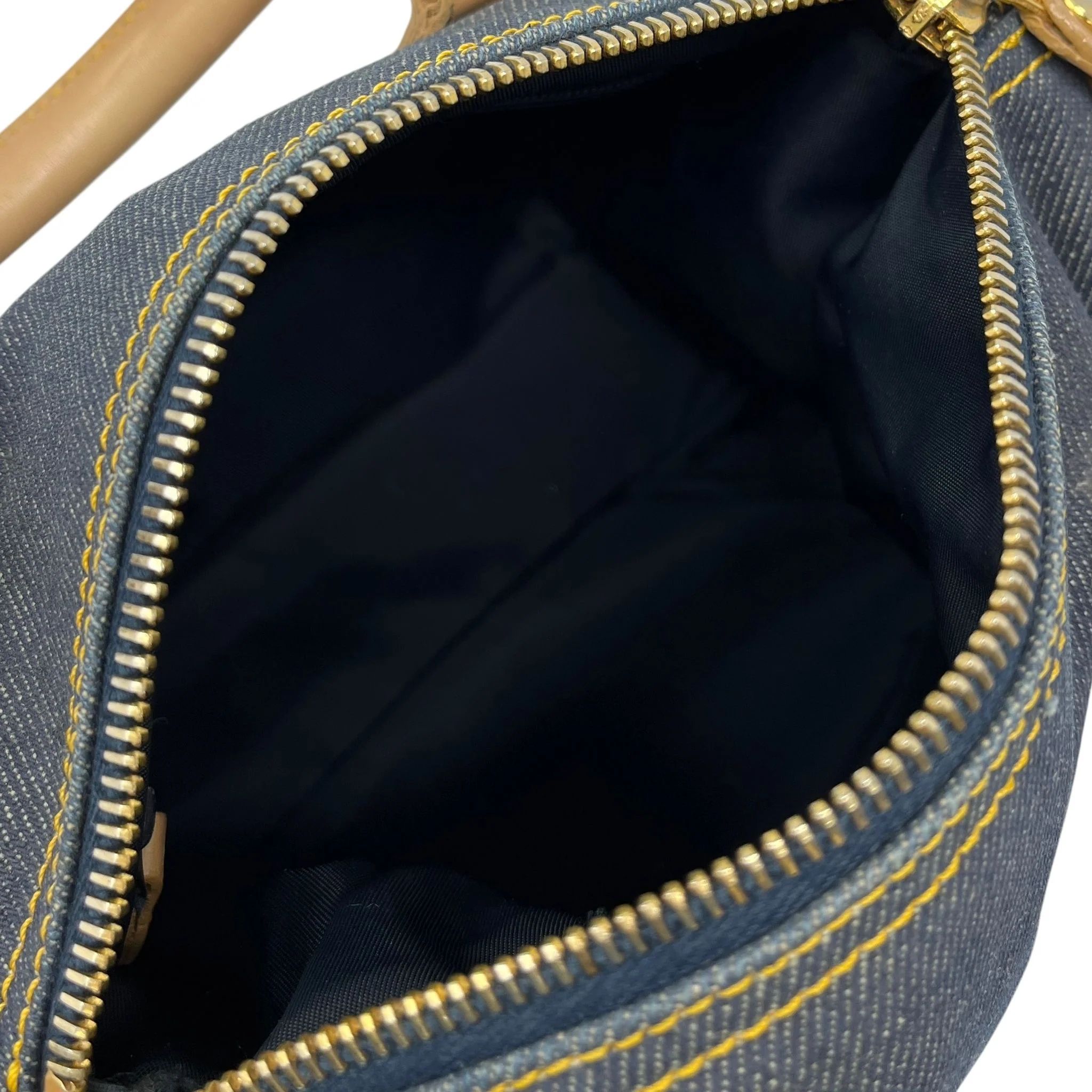 Dior Mini Denim Bowler Bag - Image 3