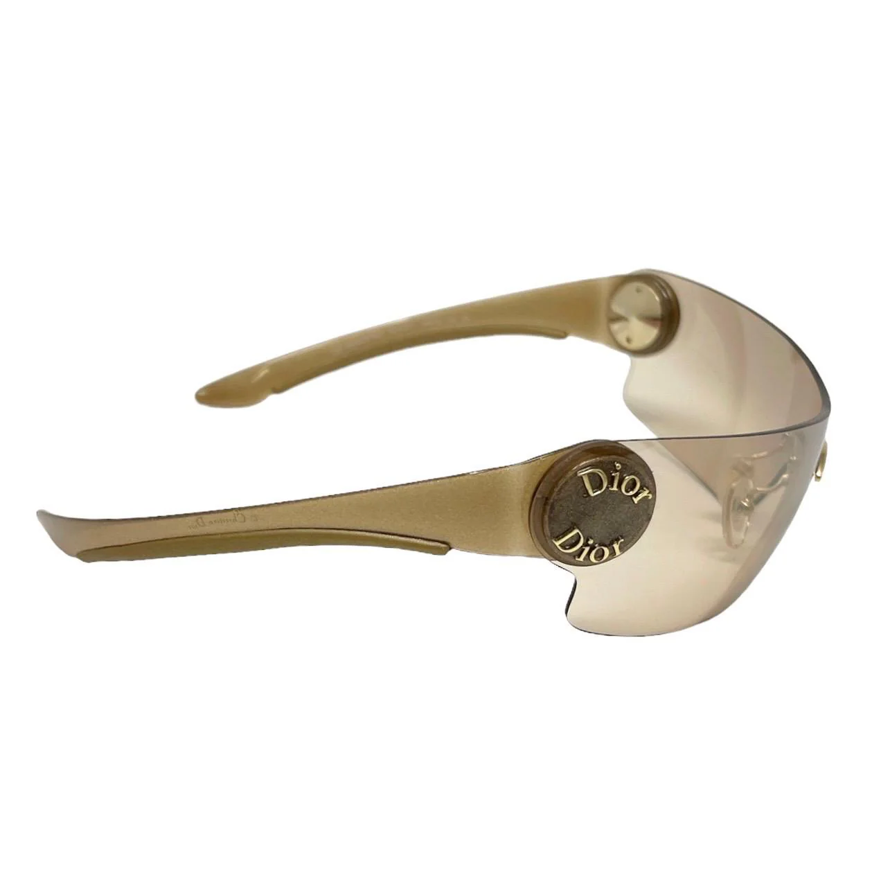 Dior Smoke Logo Rimless Sunglasses - Image 2