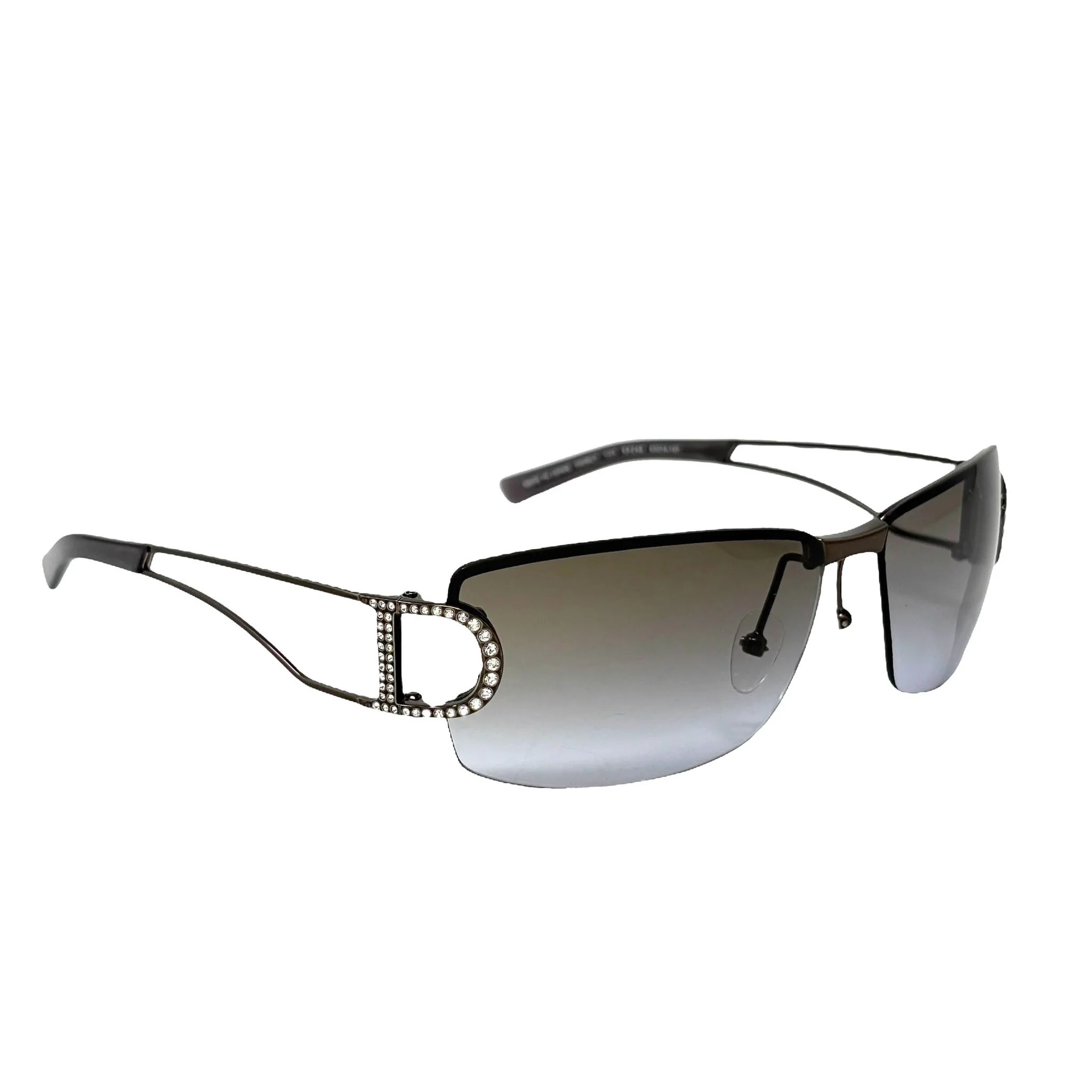 Dior Smoke Ombre Rhinestone Sunglasses - Image 3