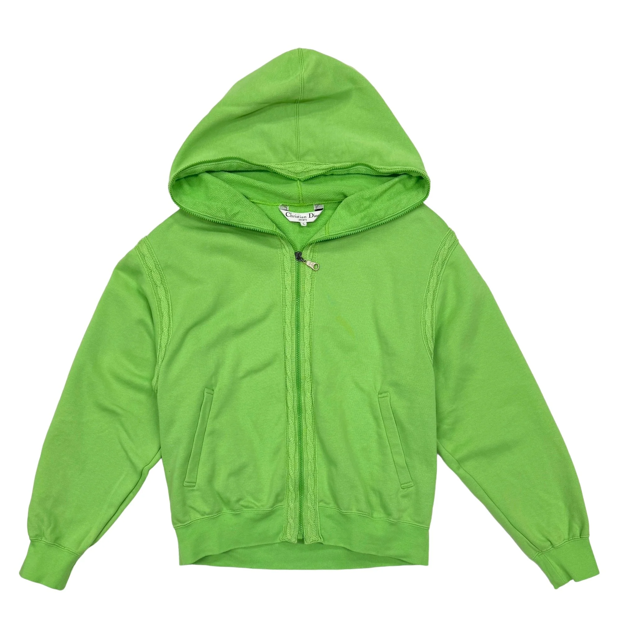 Dior Sport Green Logo Zip Up - Image 2