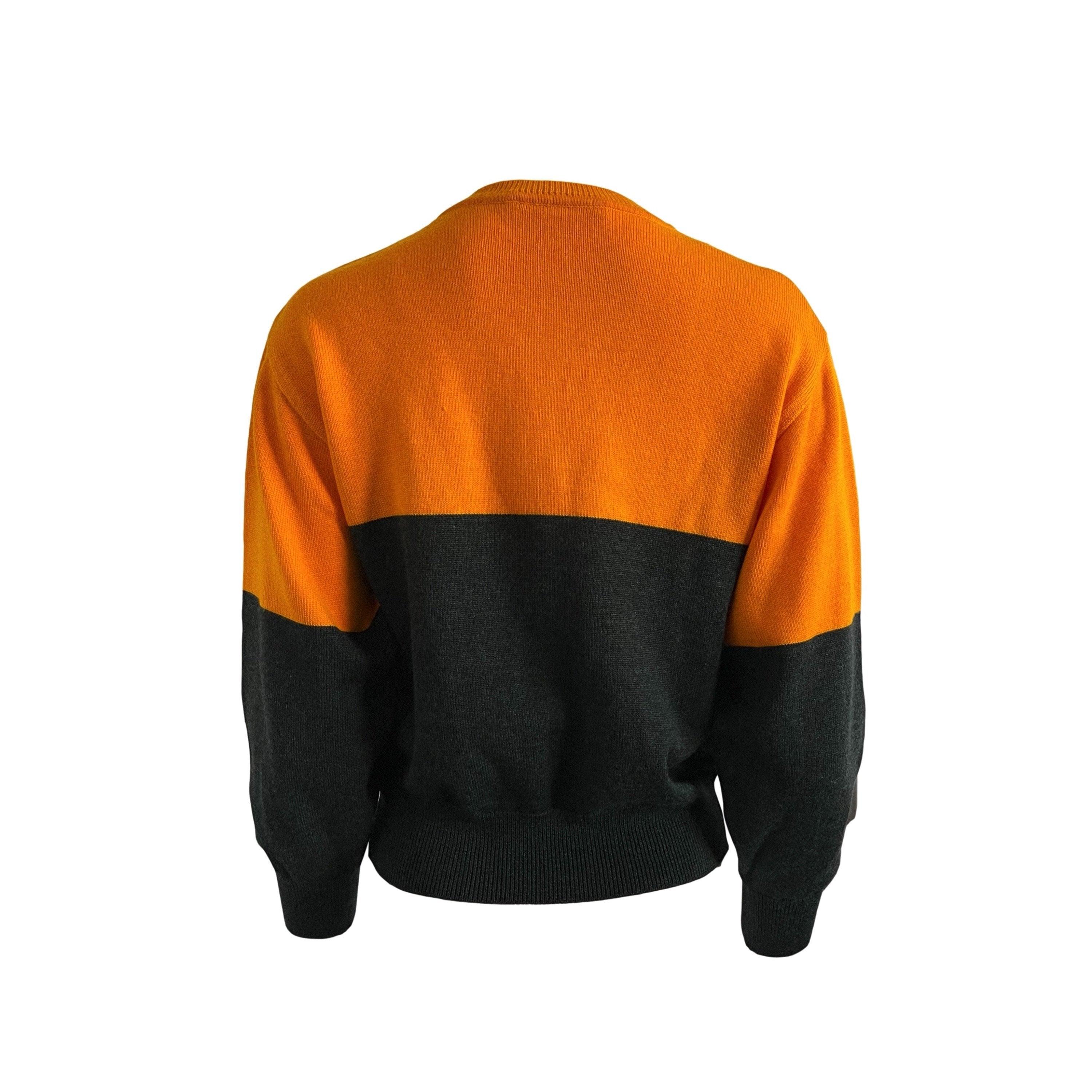 Dior Sport Orange Colorblock Logo Sweatshirt - Image 2