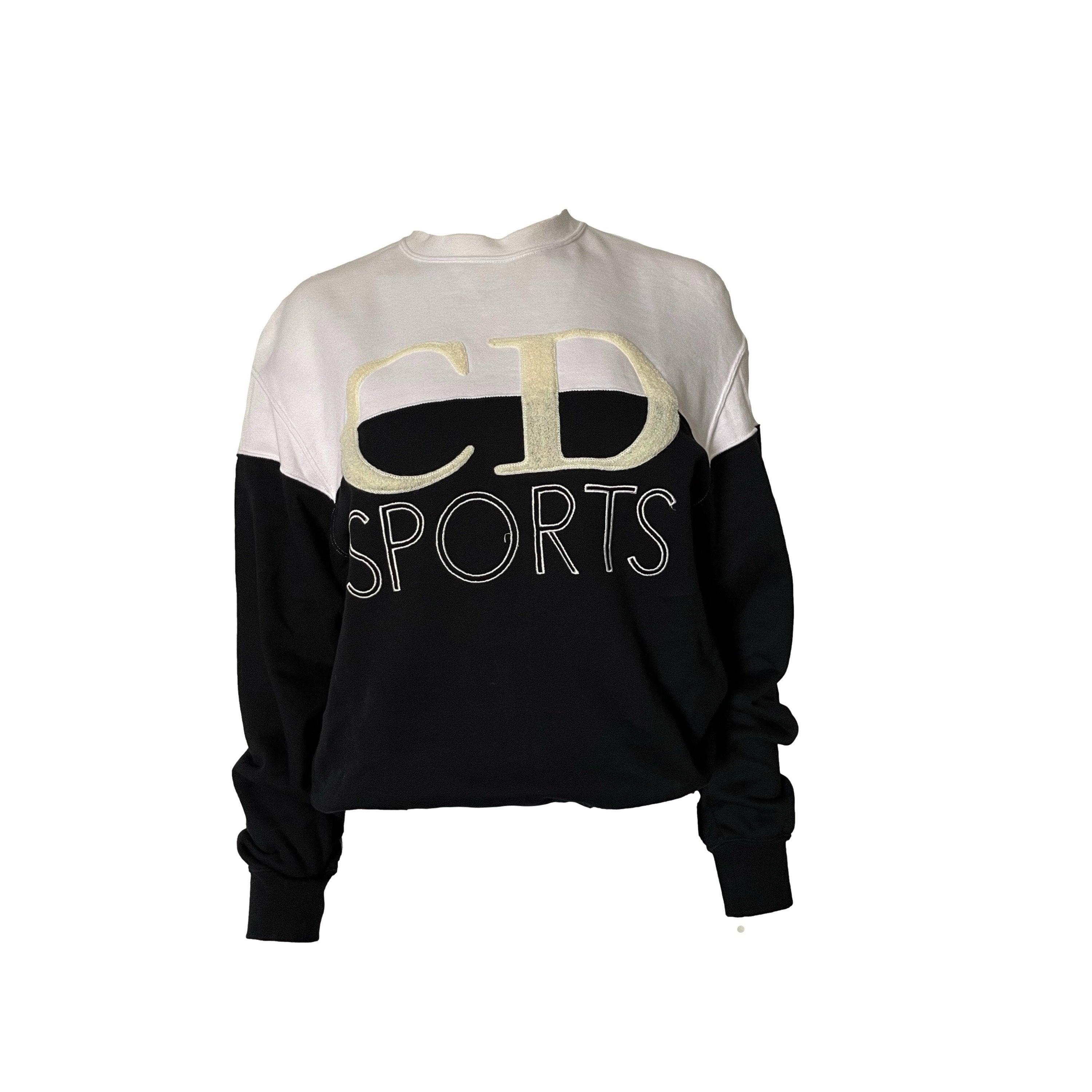 Dior Sport White Colorblock Logo Sweatshirt