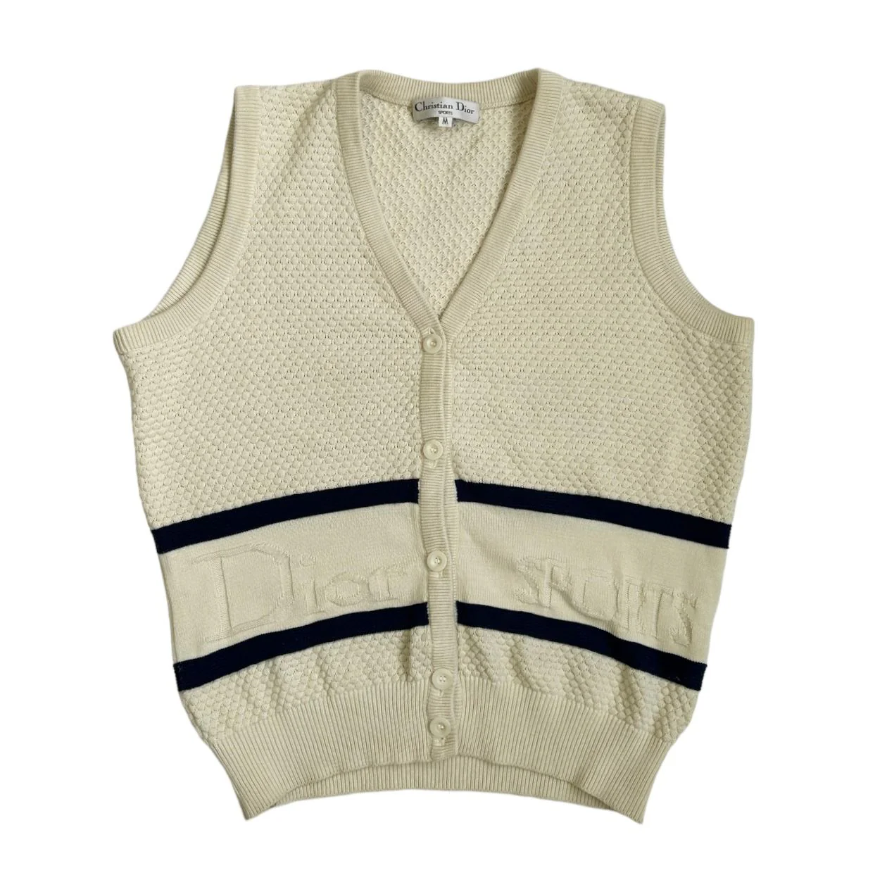 Dior Sports Logo Button Vest