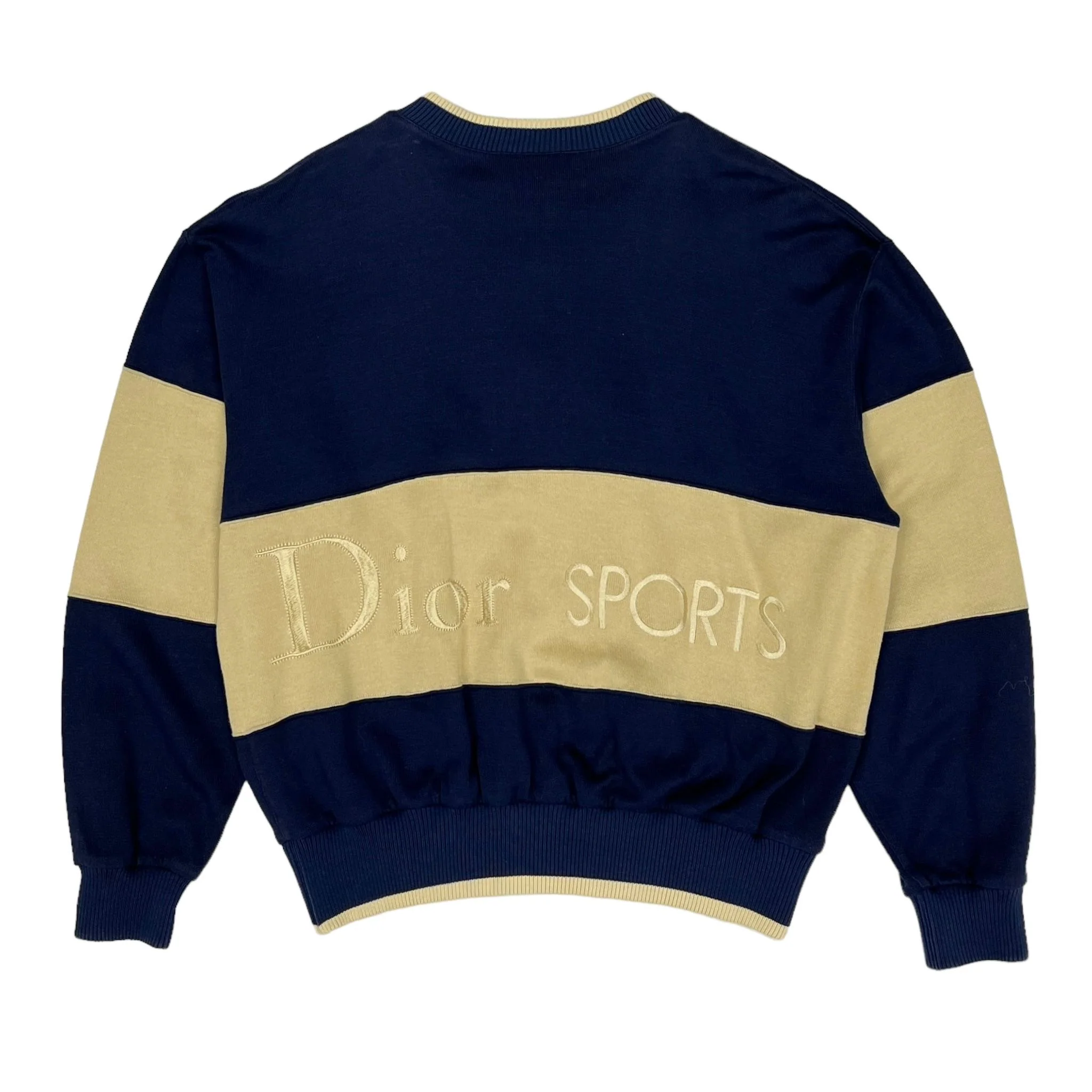 Dior Sports Navy Logo Pullover - Image 2
