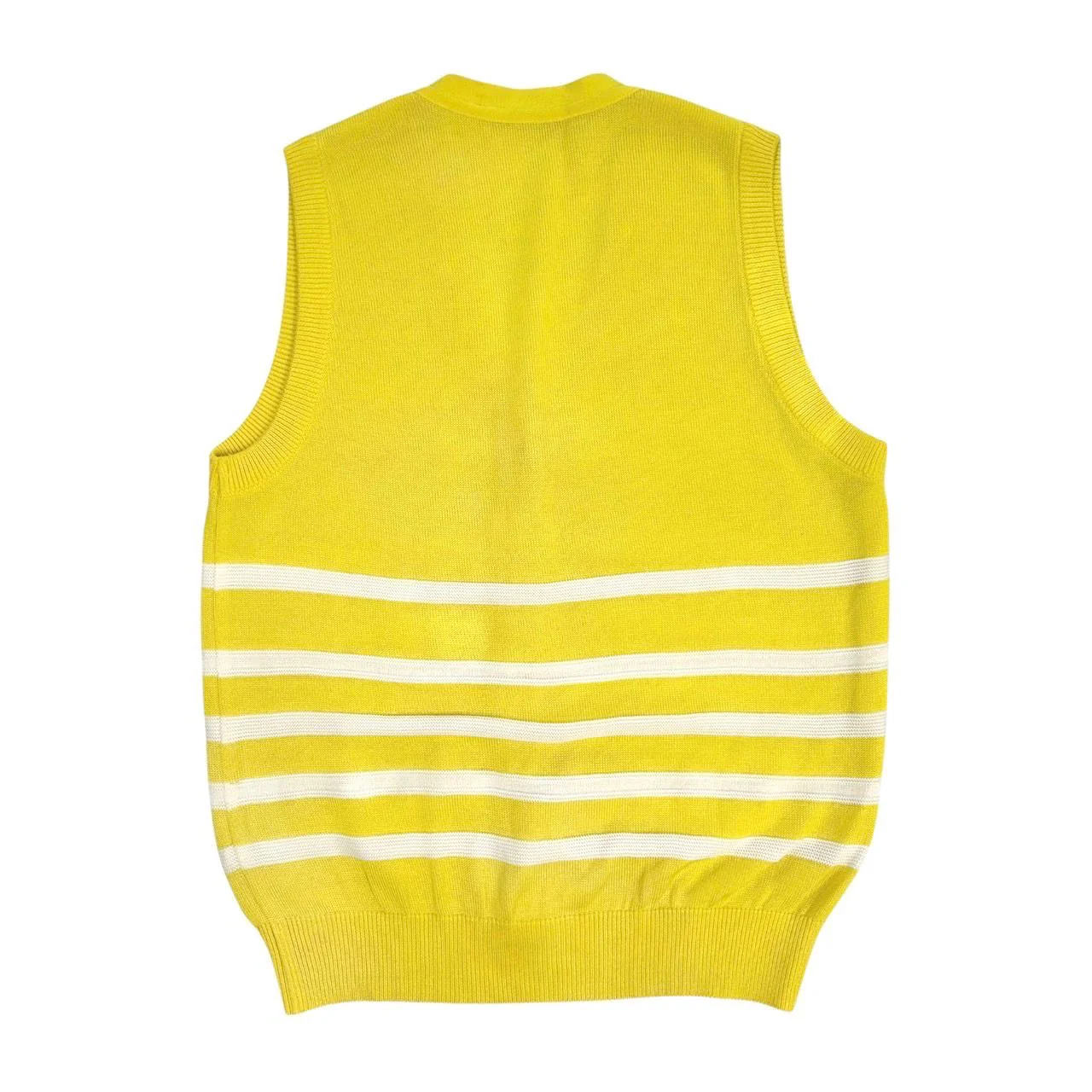 Dior Sports Yellow Button Vest - Image 2