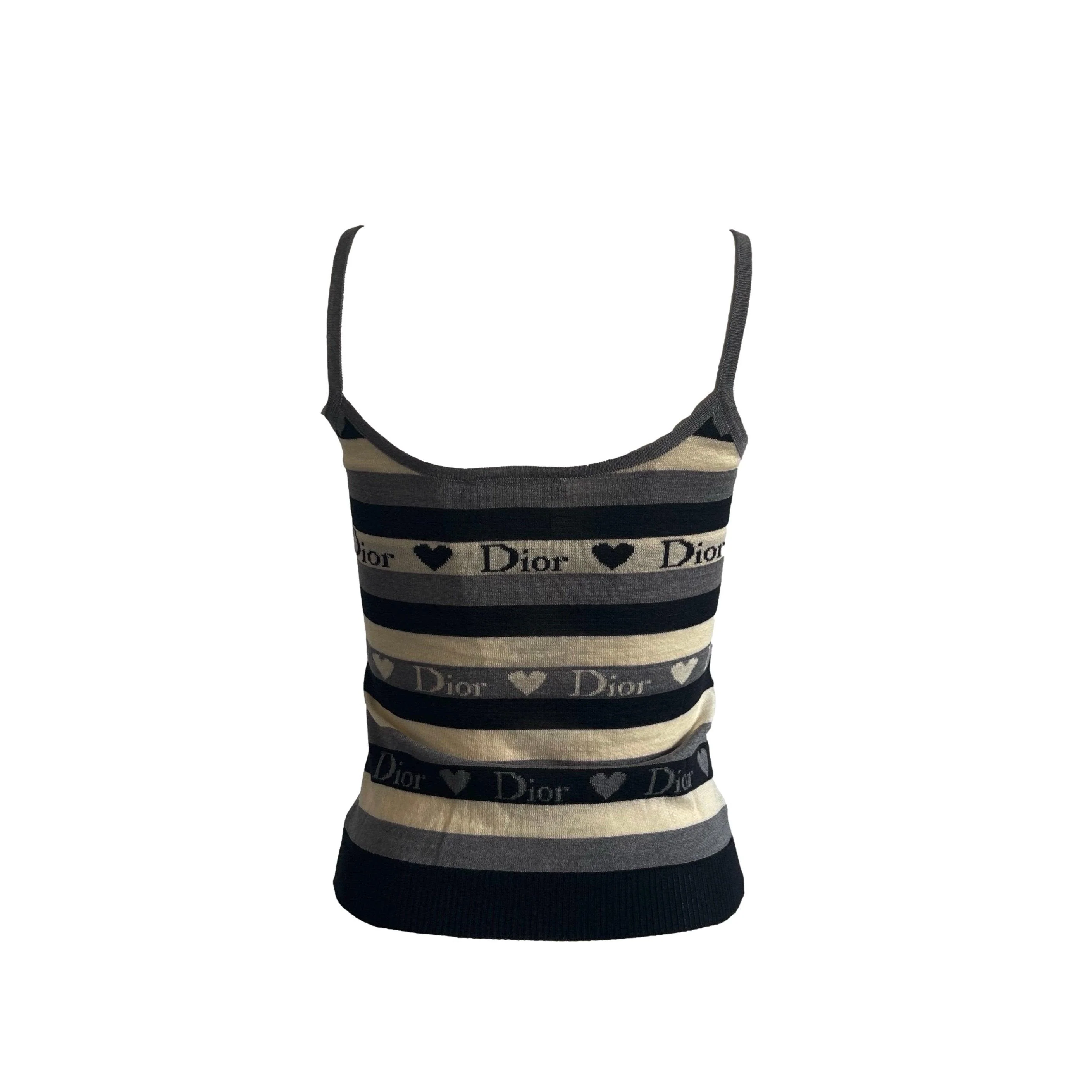 Dior Stripe Heart Tank - Image 2