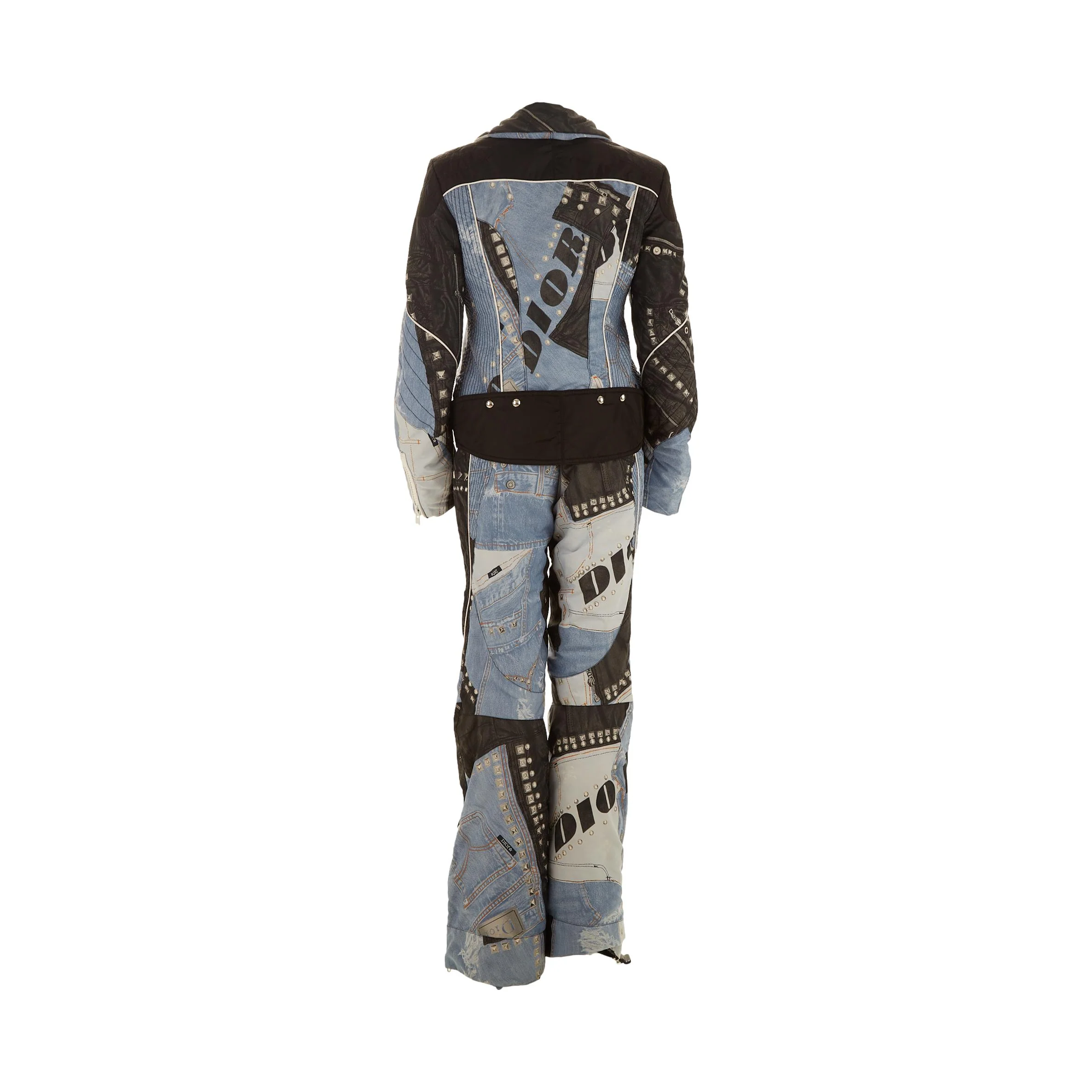 Dior Studded Denim Print Ski Set - Image 3