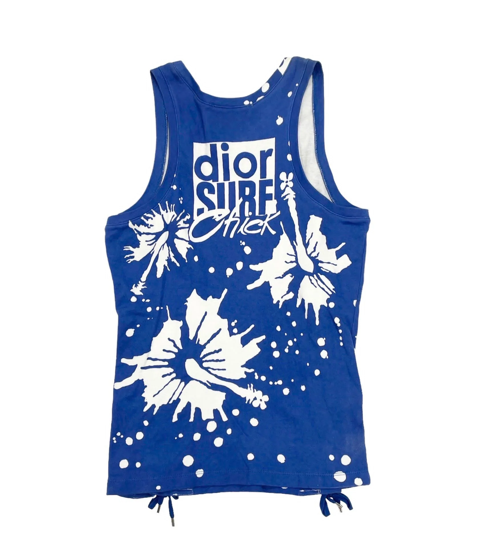 Dior Surf Blue Tie Tank - Image 2