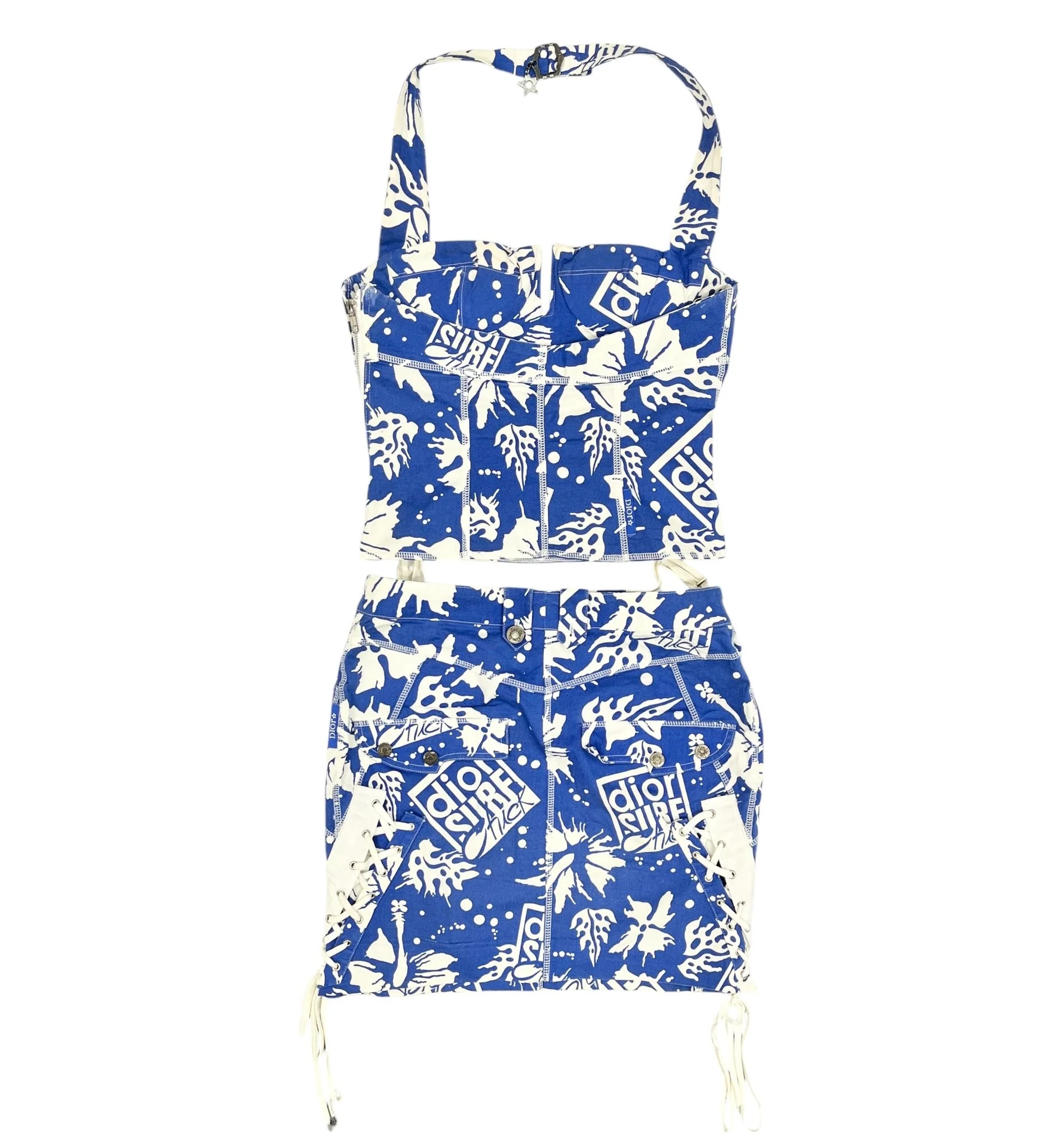 Dior Surf Chic Corsetted Halter + Skirt Set - Image 2
