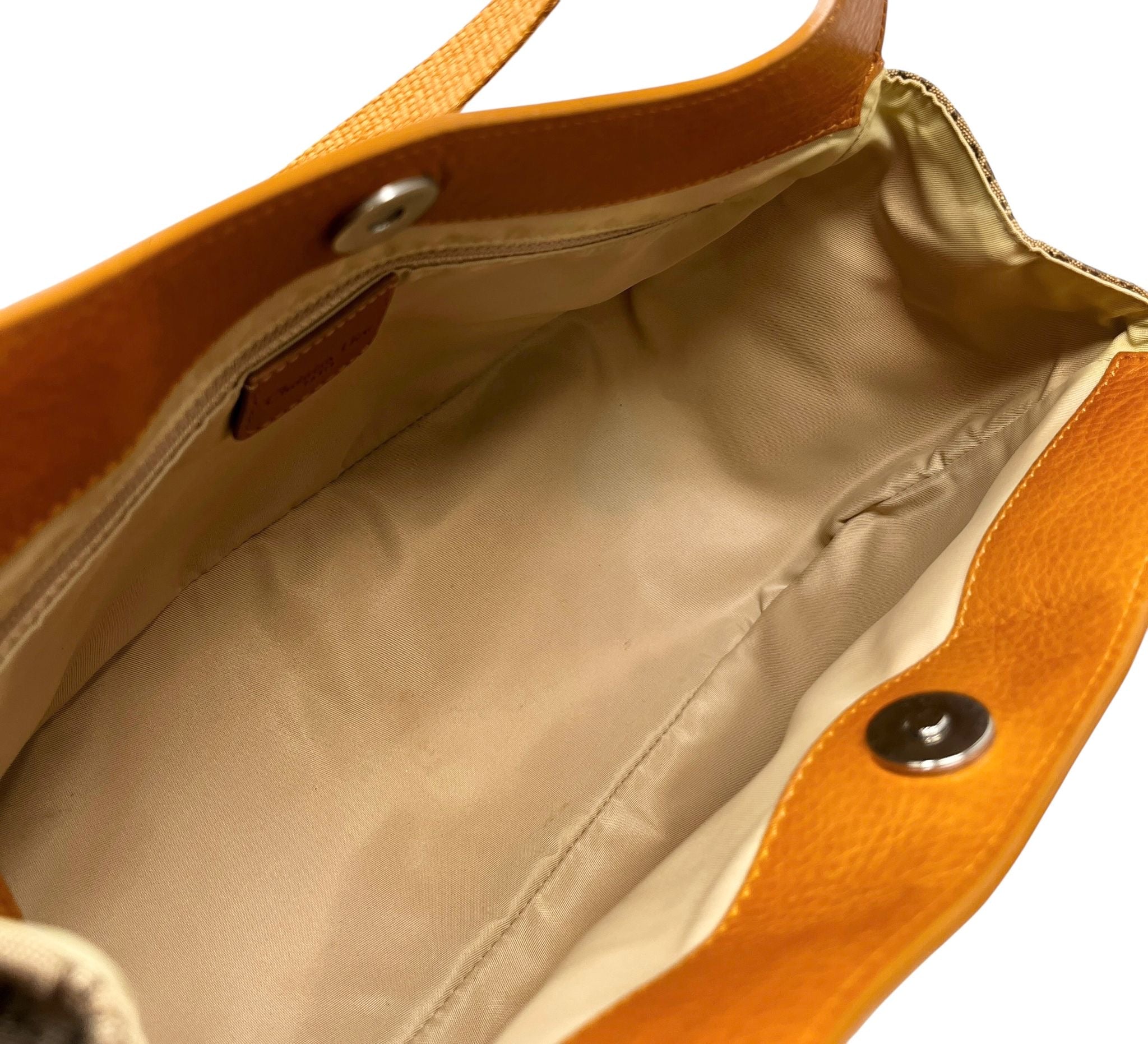 Dior Tan Canvas Shoulder Bag - Image 4