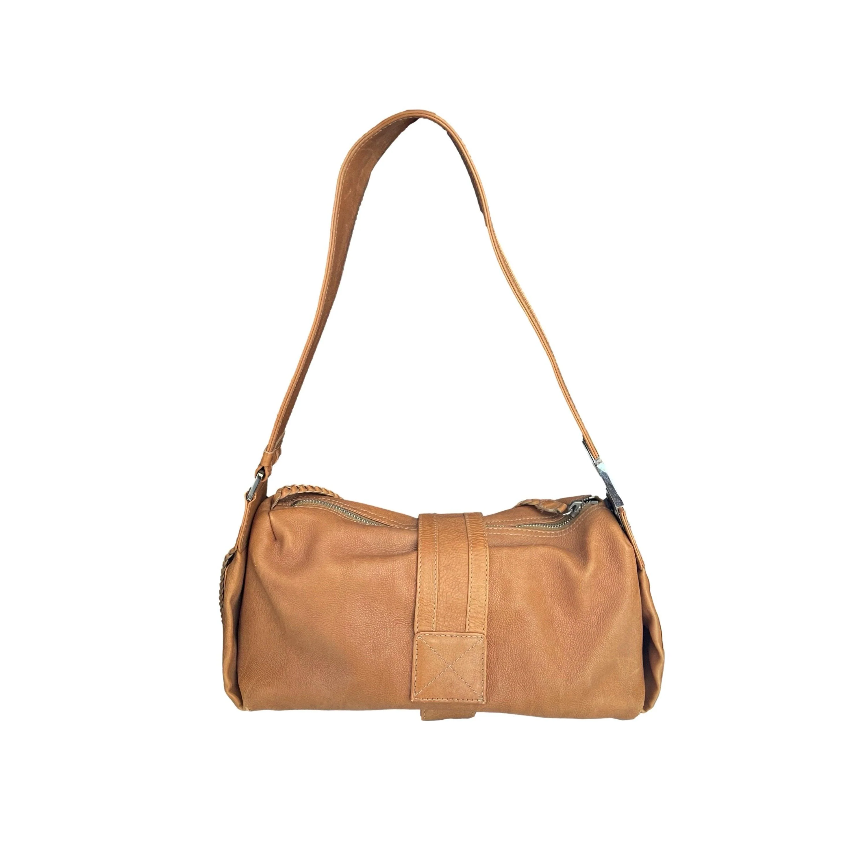 Dior Tan Leather Shoulder Bag - Image 2