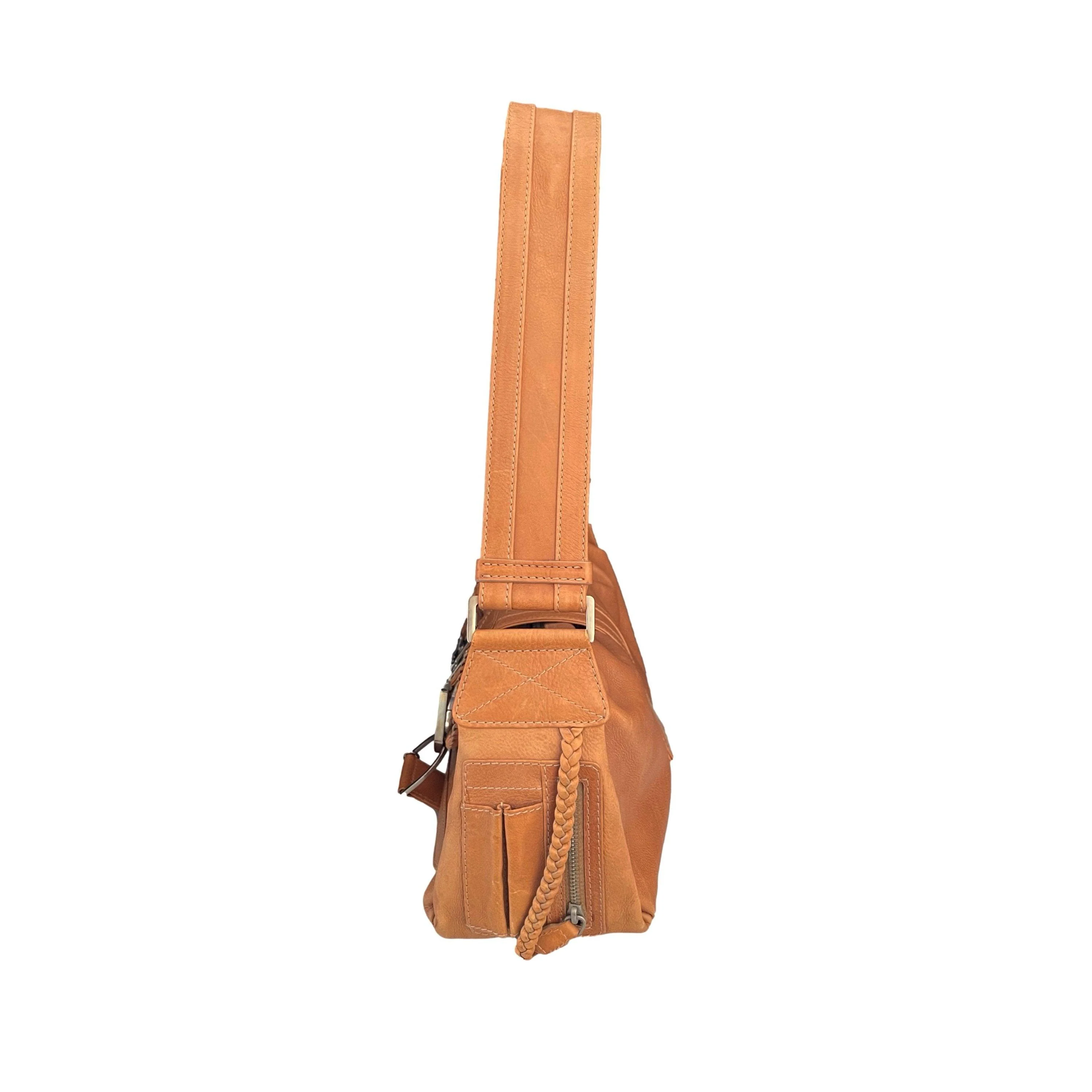 Dior Tan Leather Shoulder Bag - Image 3
