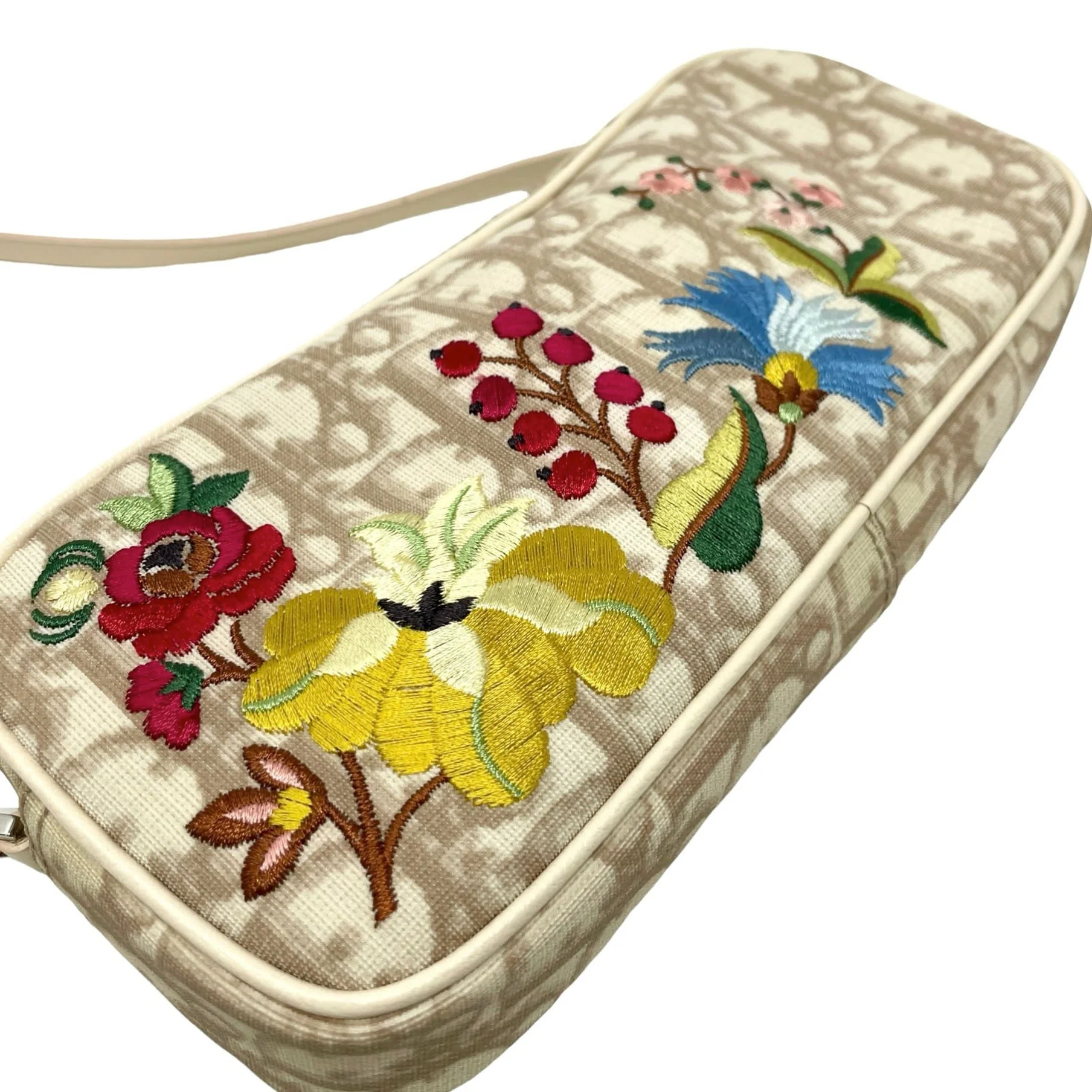 Dior Tan Logo Floral Mini Bag - Image 3