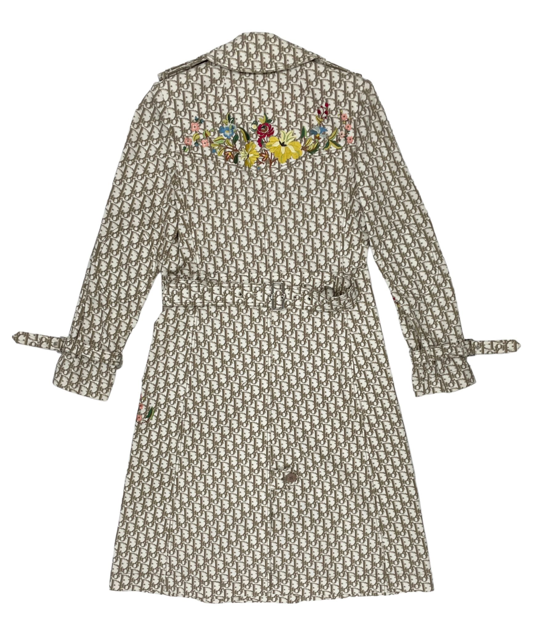 Dior Tan Logo Trench Coat - Image 2