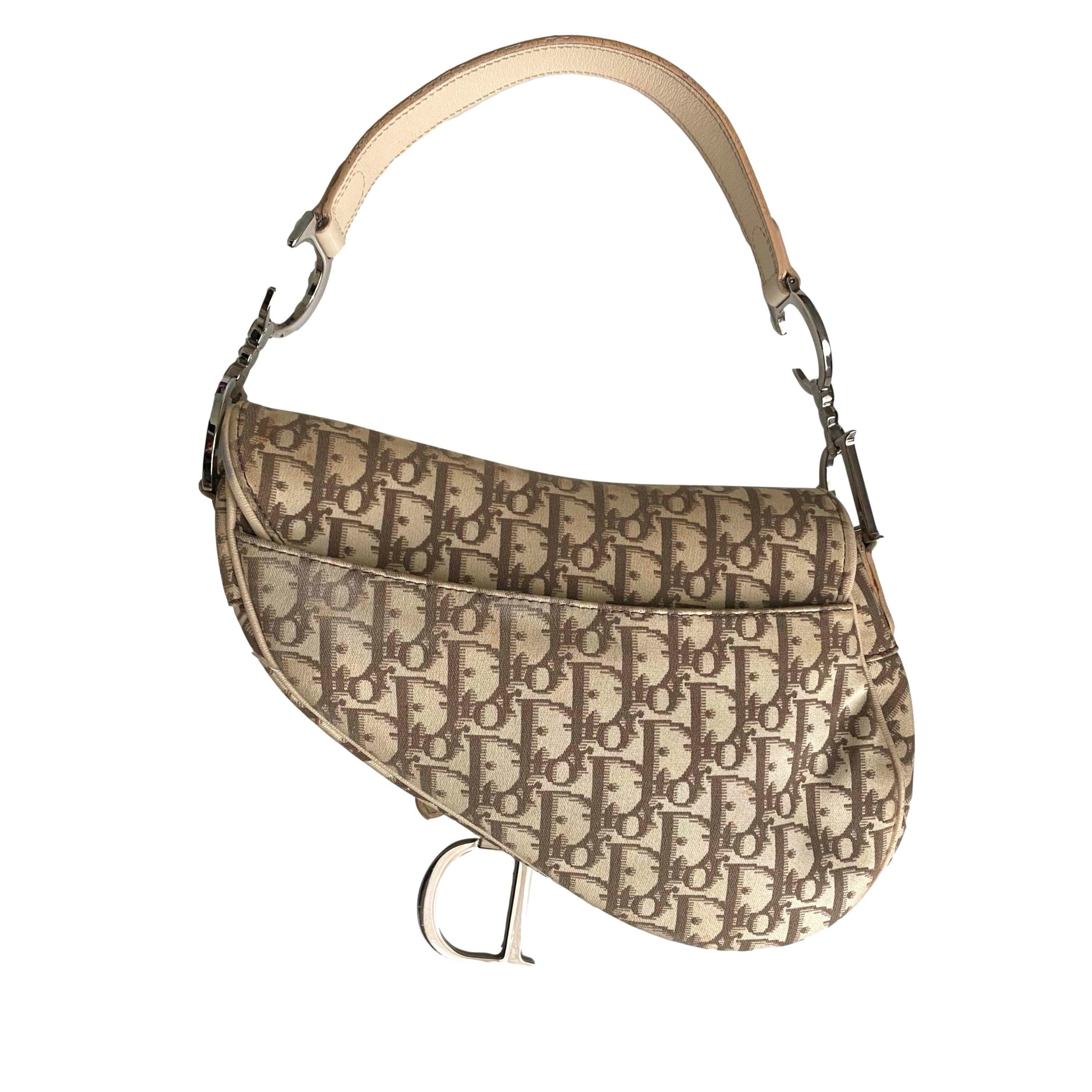 Dior Tan Monogram Floral Saddle Bag - Image 2