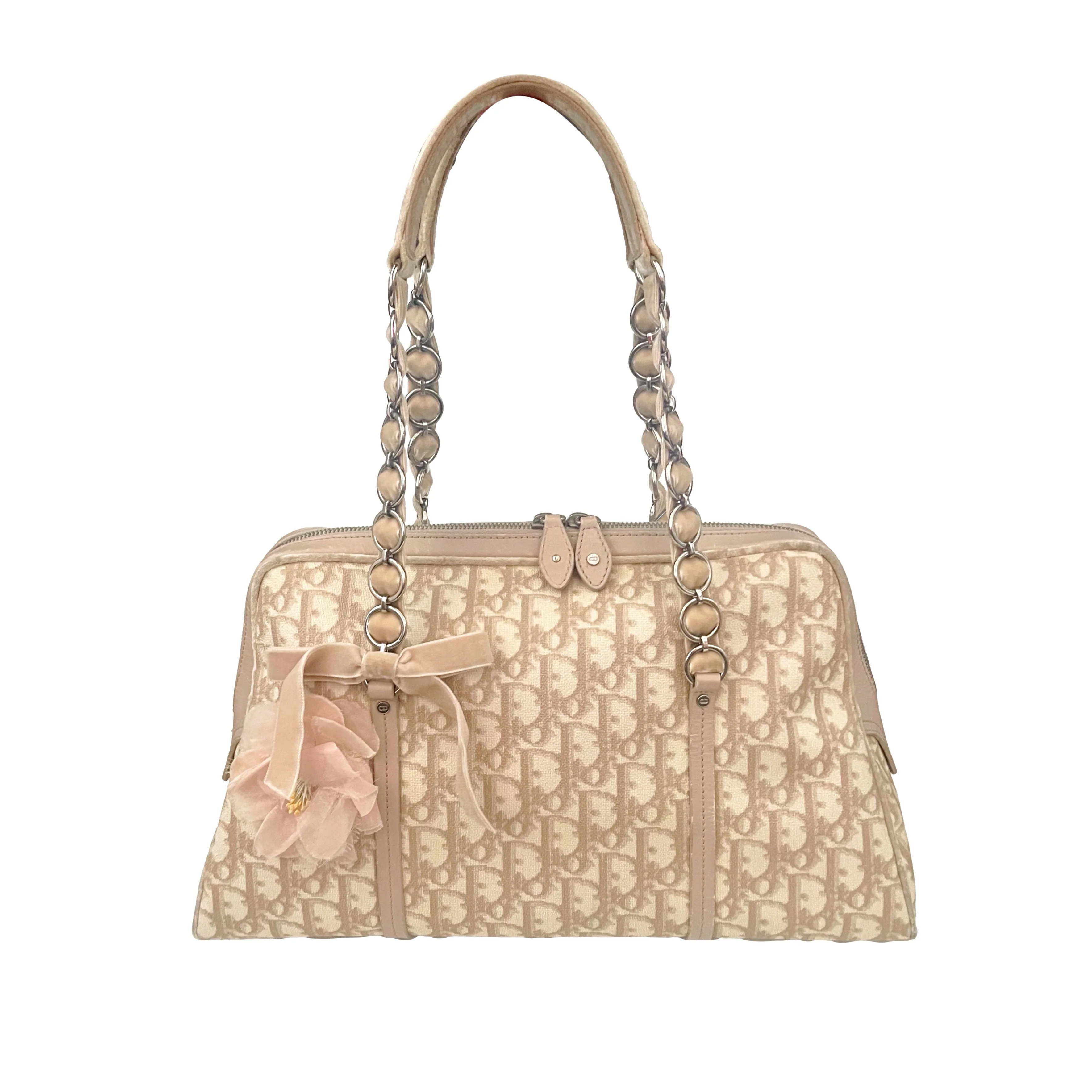 Dior Tan Monogram Shoulder Bag