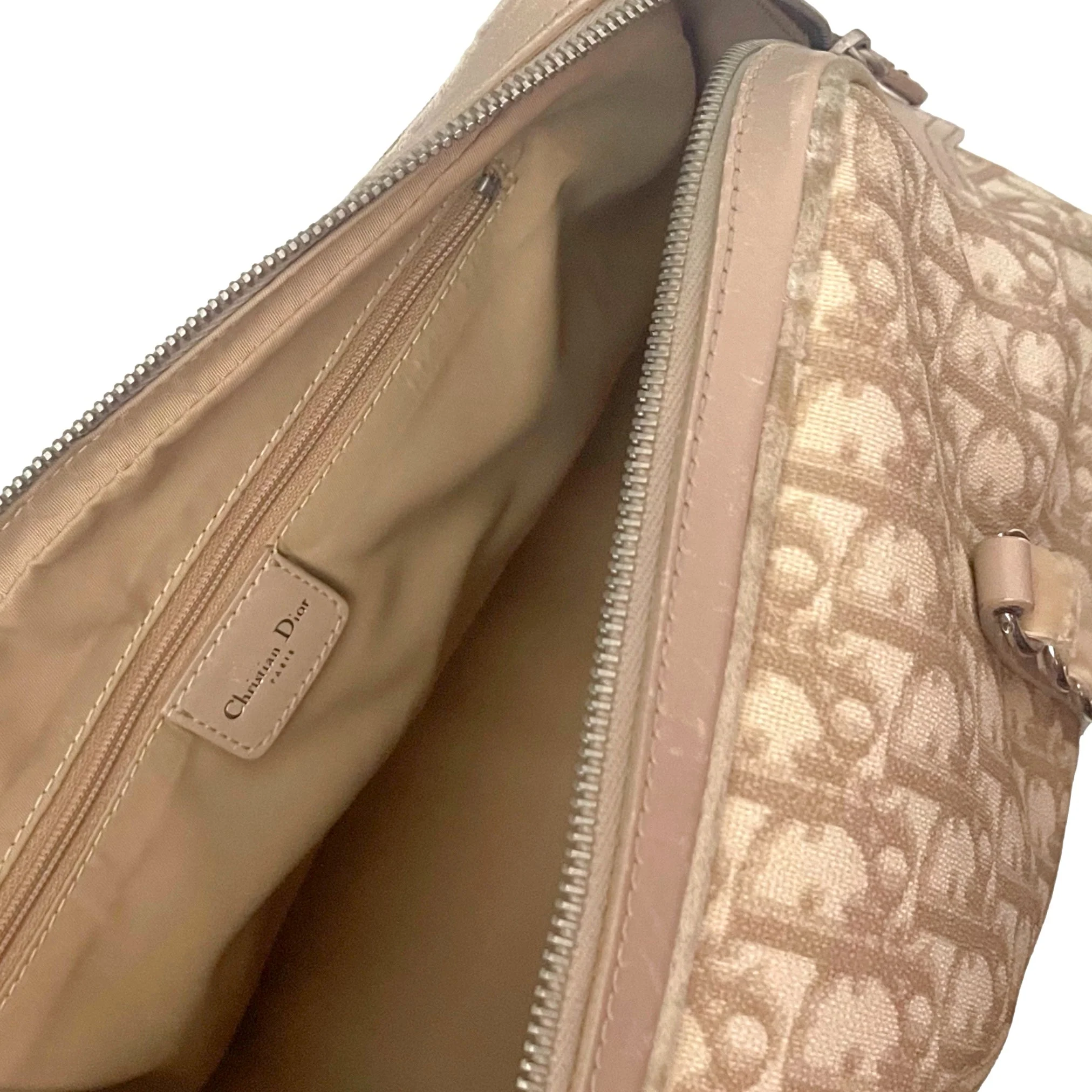 Dior Tan Monogram Shoulder Bag - Image 3