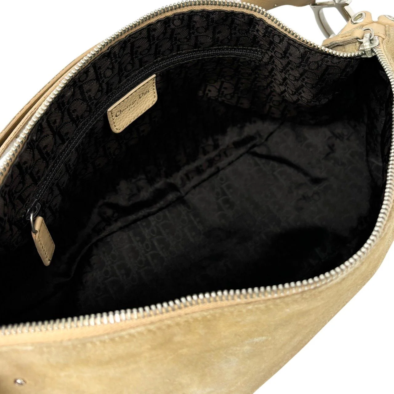 Dior Tan Suede Buckle Shoulder Bag - Image 4