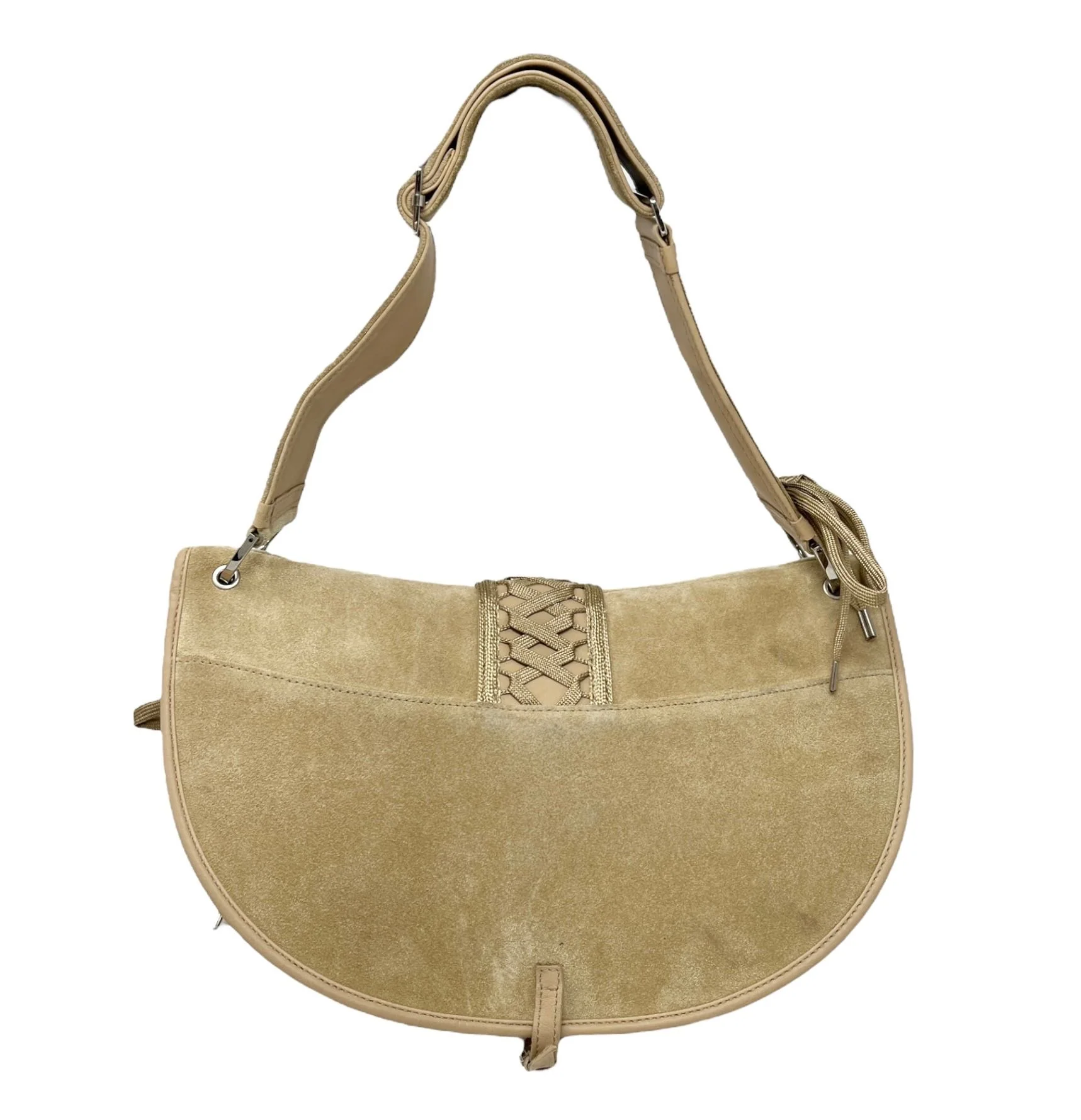 Dior Tan Suede Corset Shoulder Bag - Image 2