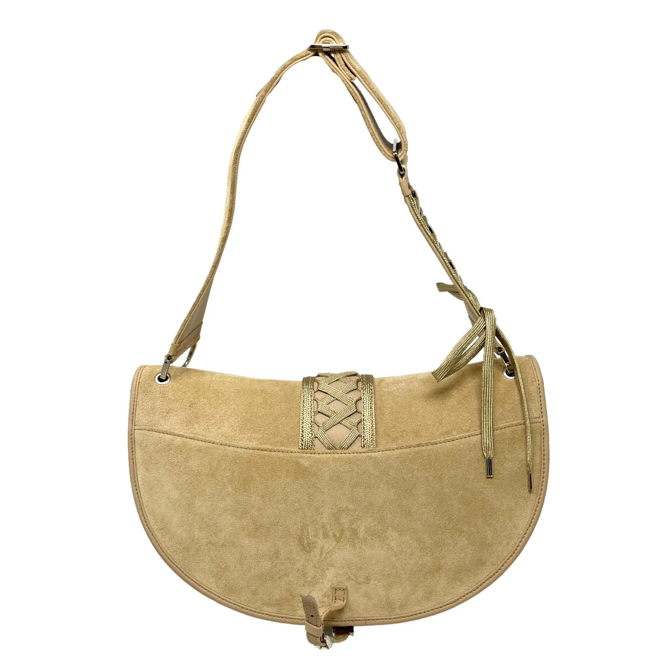 Dior Tan Suede Corset Shoulder Bag - Image 2