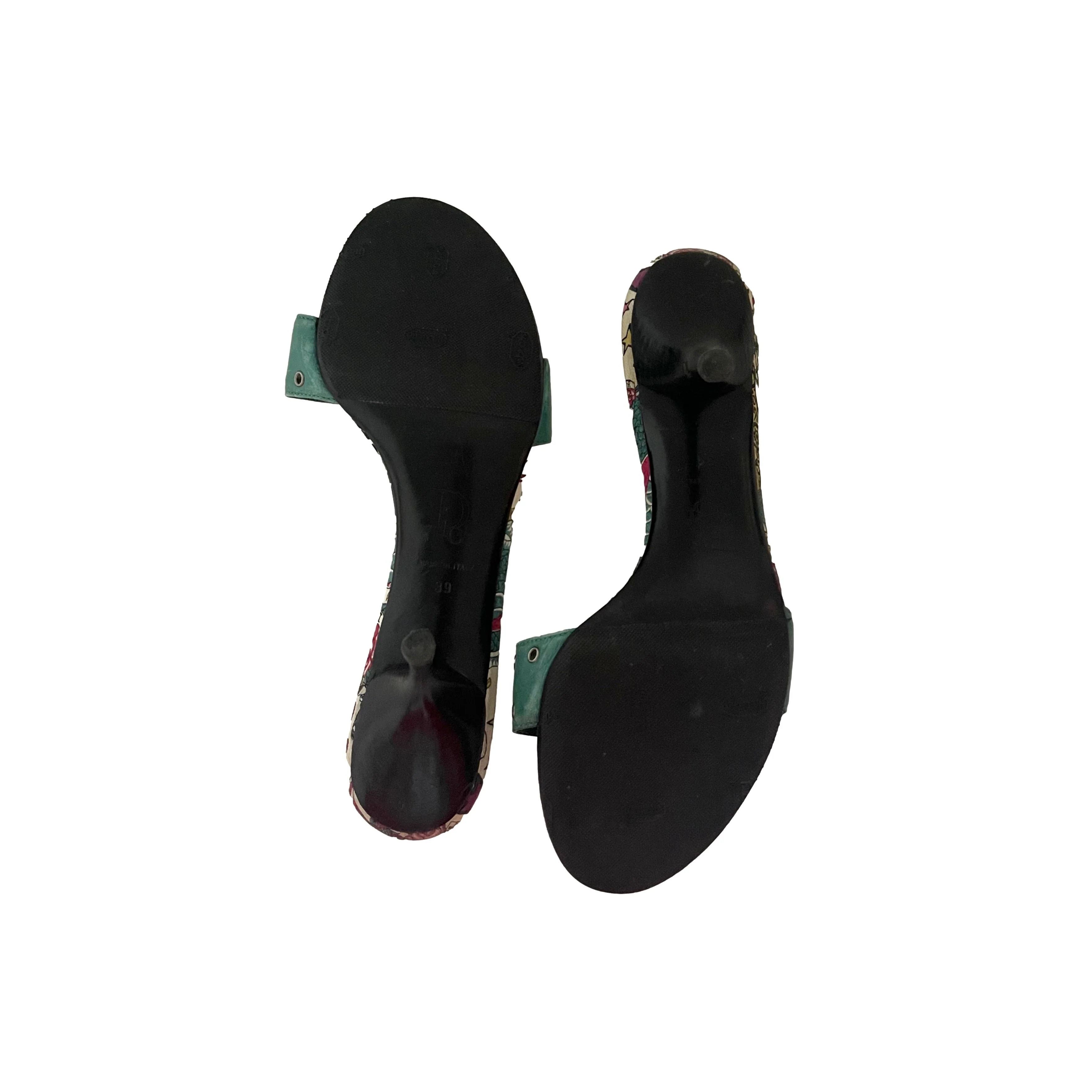 Dior Tattoo Grommet Logo Heels - Image 2