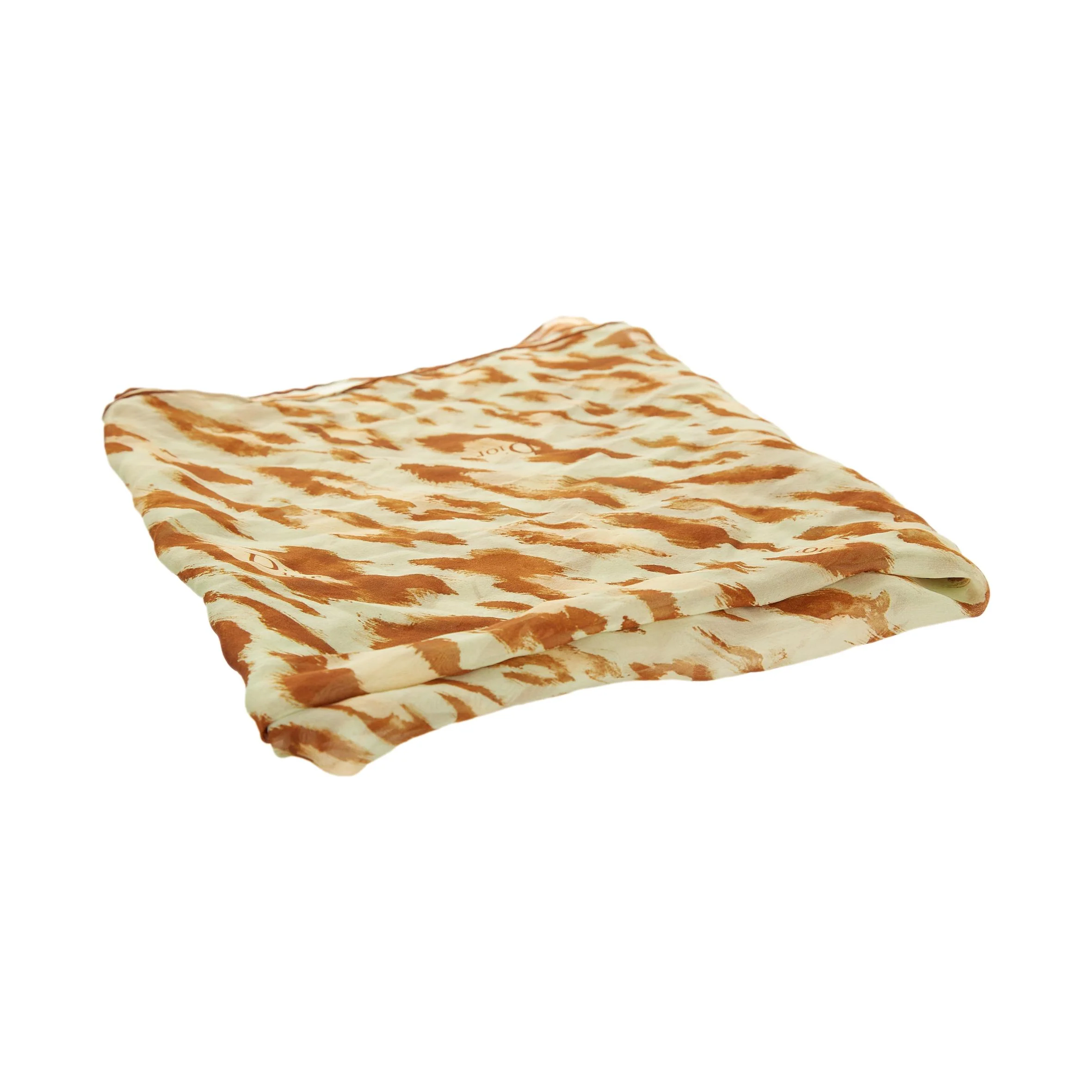 Dior Teal Cheetah Print Scarf - Image 3