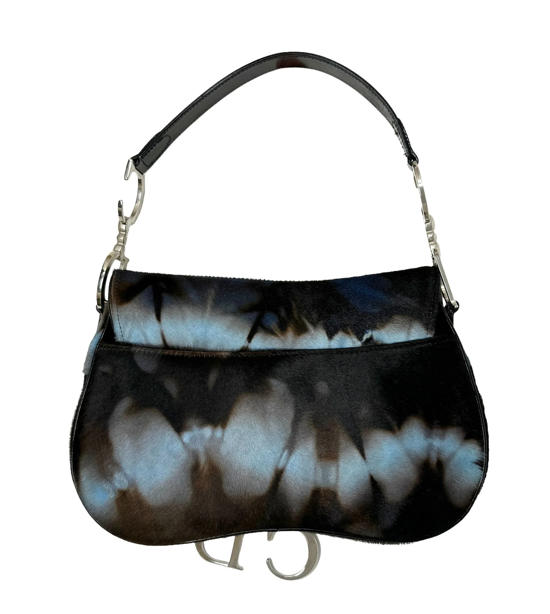 Dior Tie-Dye Calfhair Saddle Bag - Image 2