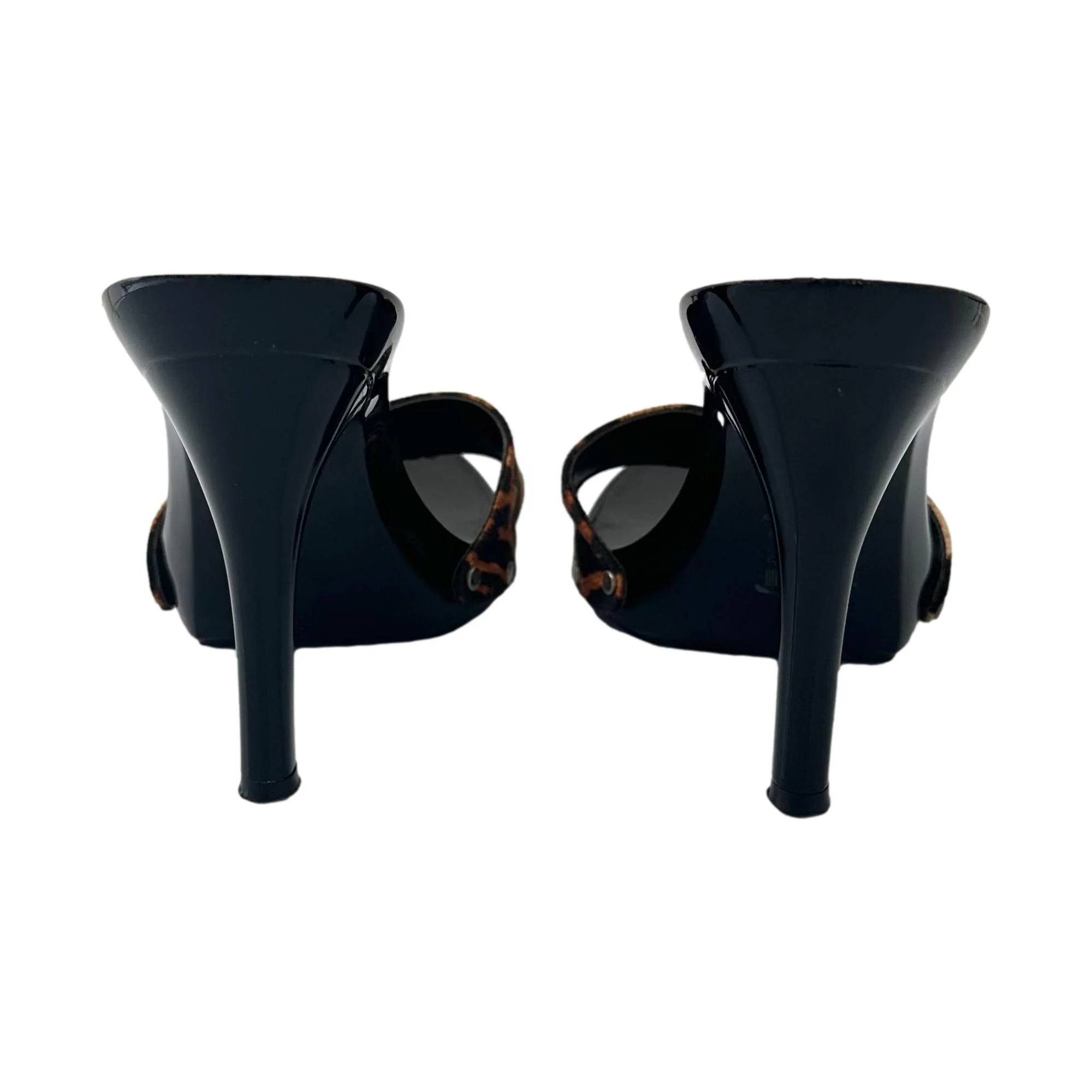 Dior Cheetah Print Logo Heels - Image 3