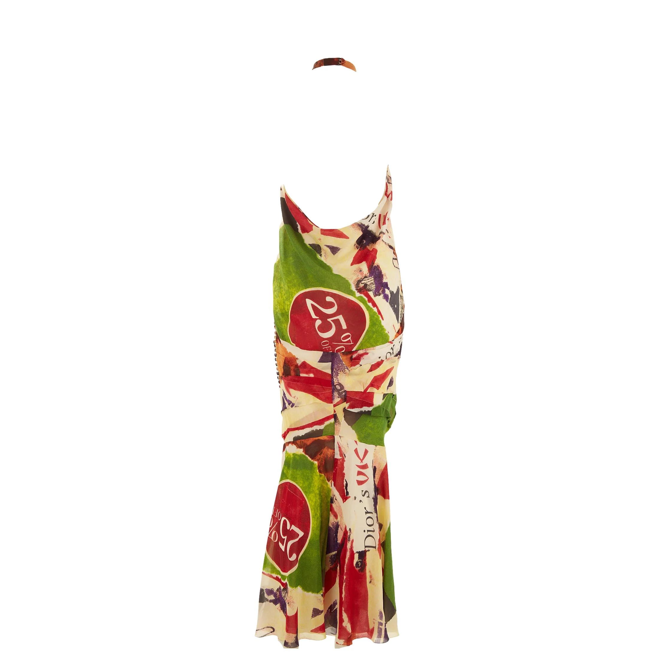 Dior Victim Silk Halter Dress - Image 2