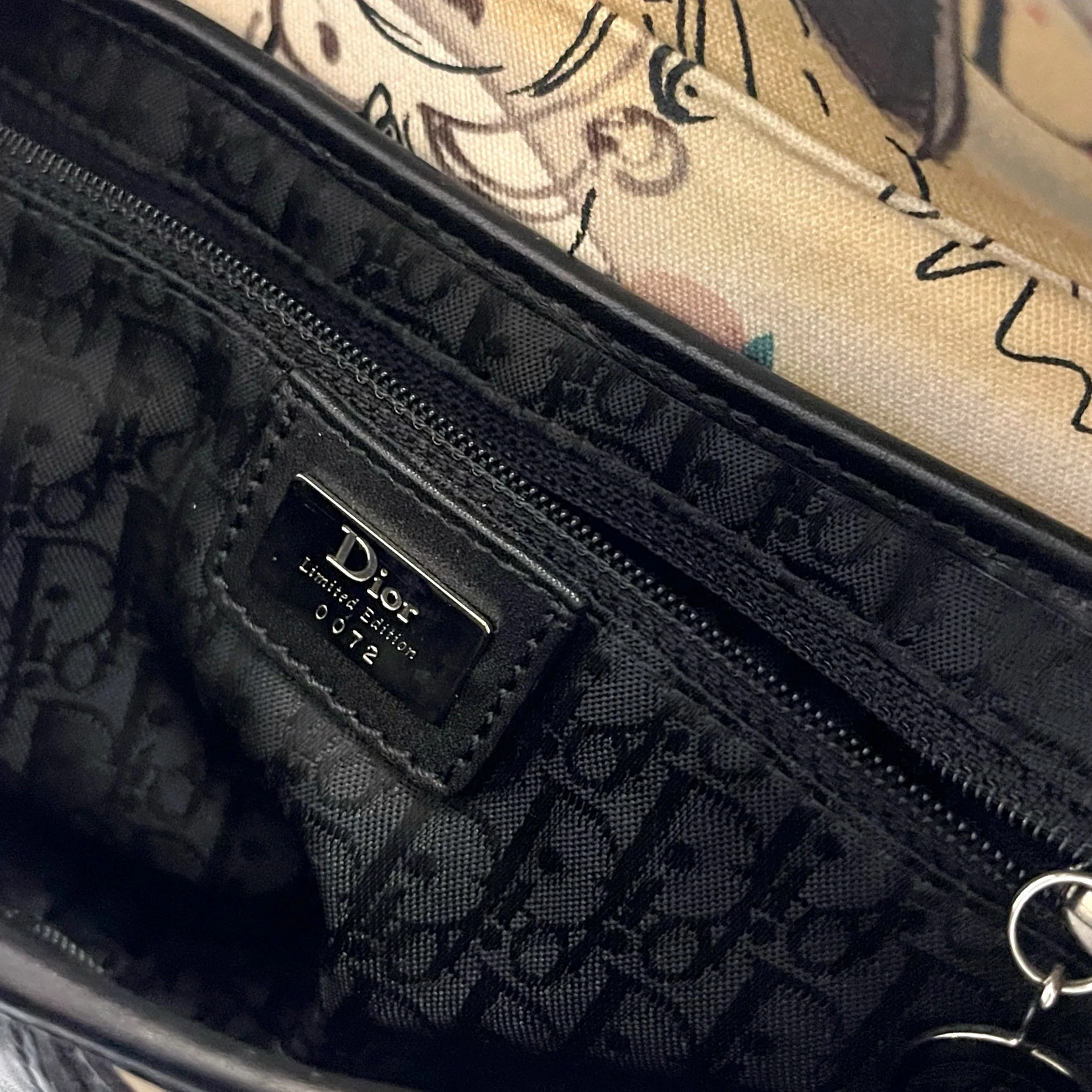 Dior Watercolor Print Saddle Bag - Image 5