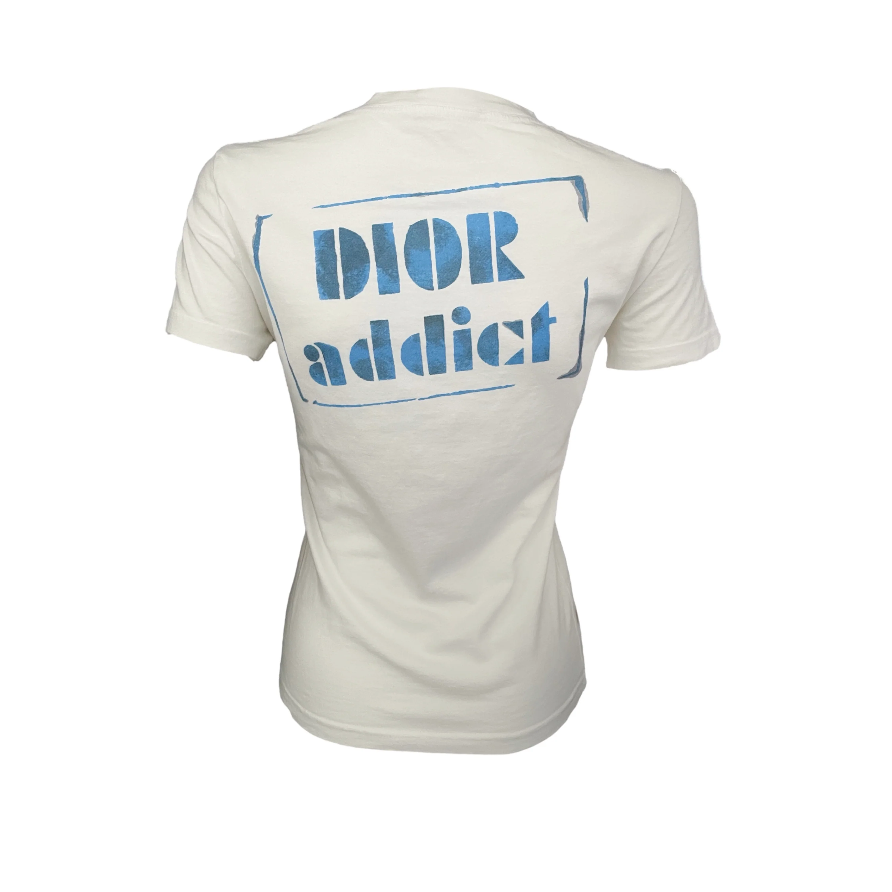 Dior White Addict Print T-Shirt - Image 2