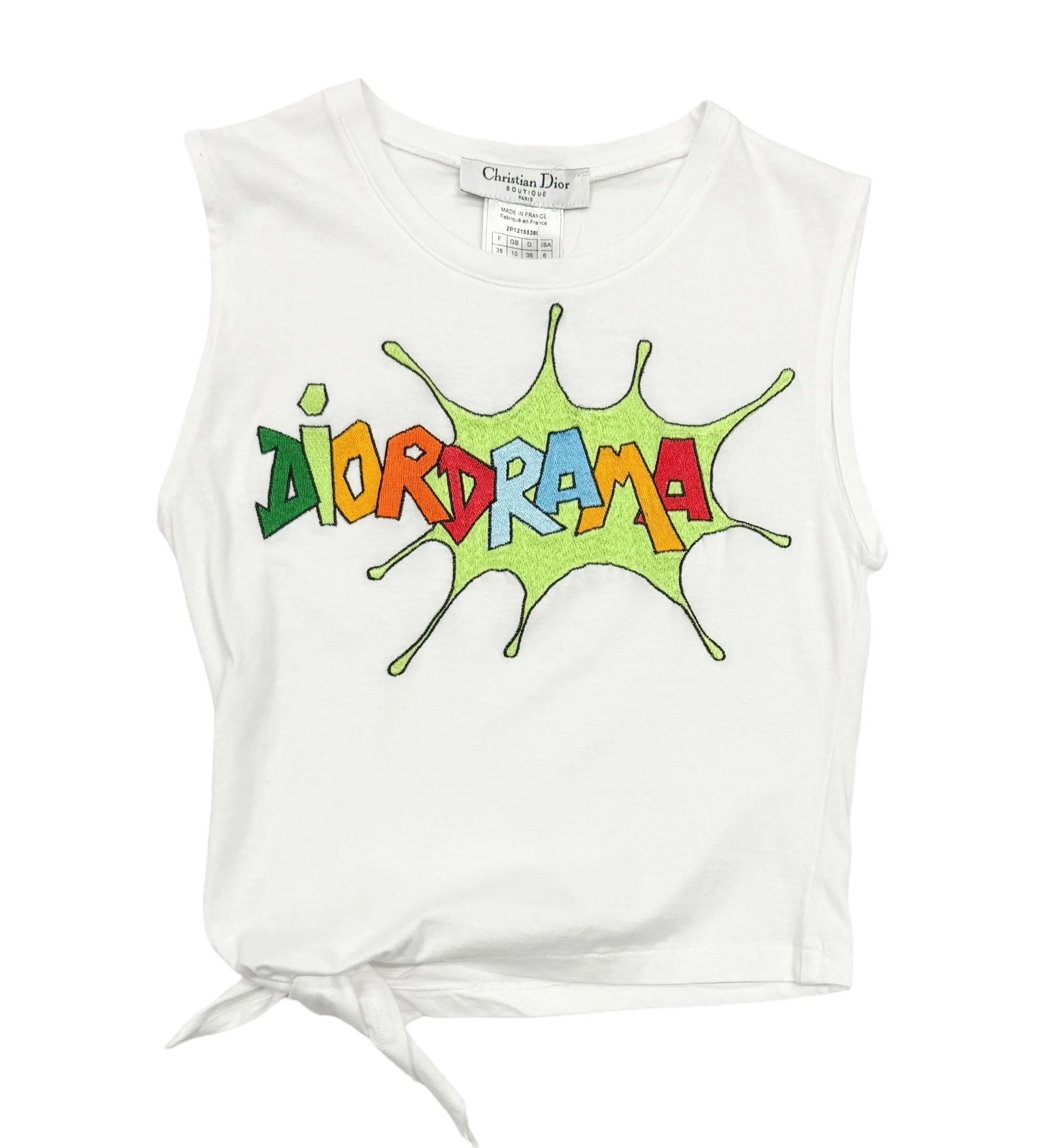 Dior White ‘Diordrama’ Logo Tank