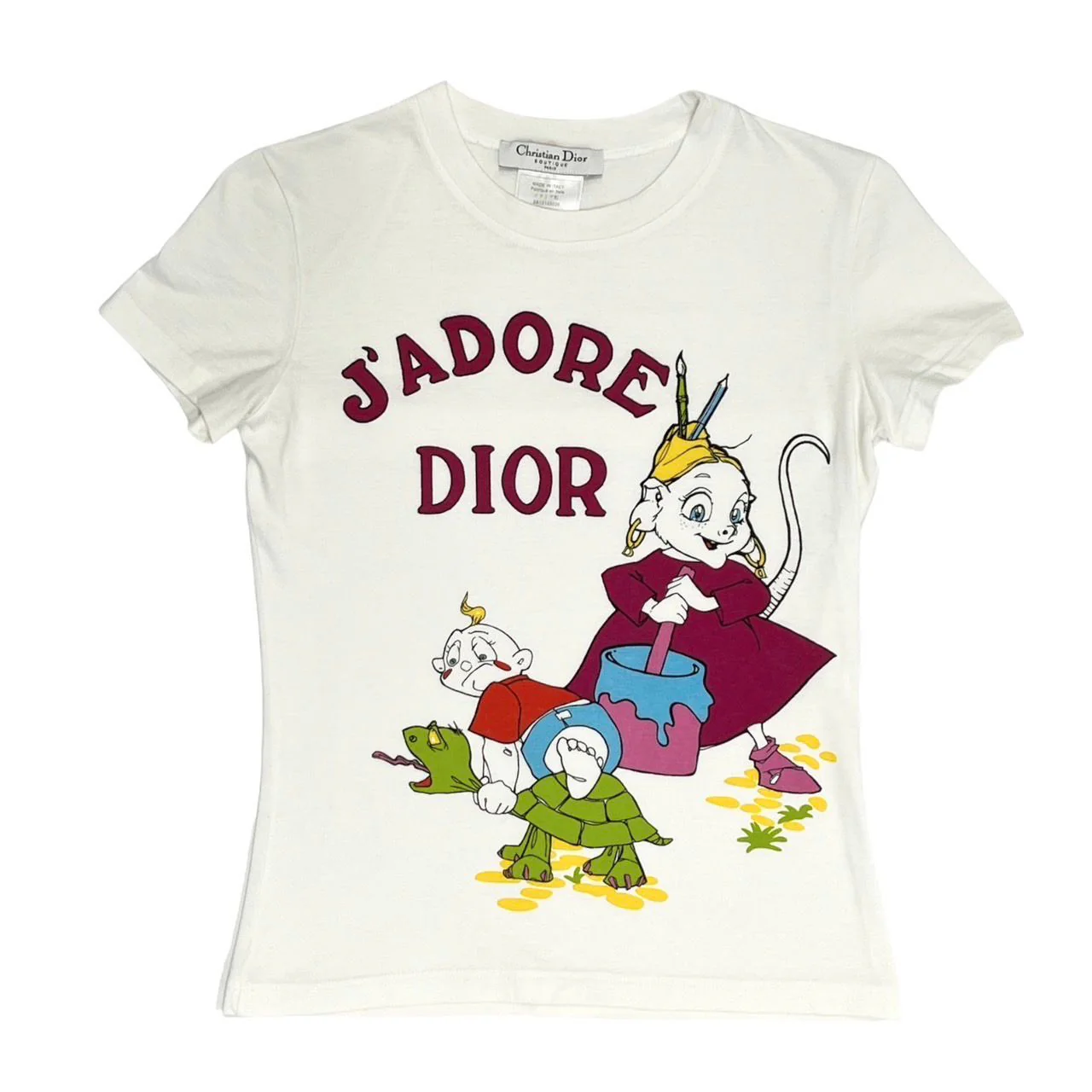 Dior White Fairytale Logo Short Sleeve