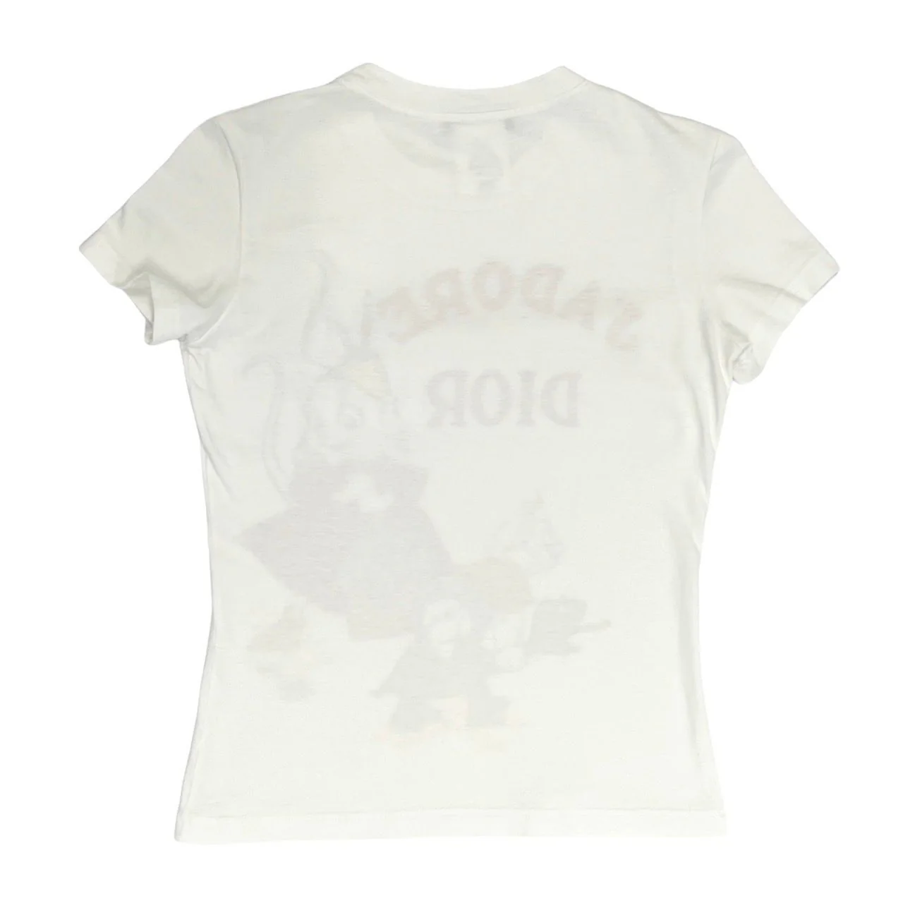 Dior White Fairytale Logo Short Sleeve - Image 2
