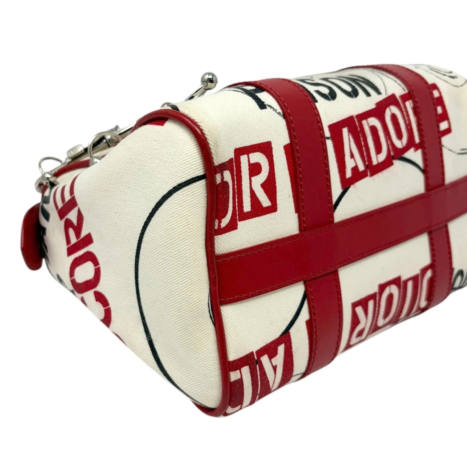 Dior White Hardcore Mini Boston Bag - Image 4