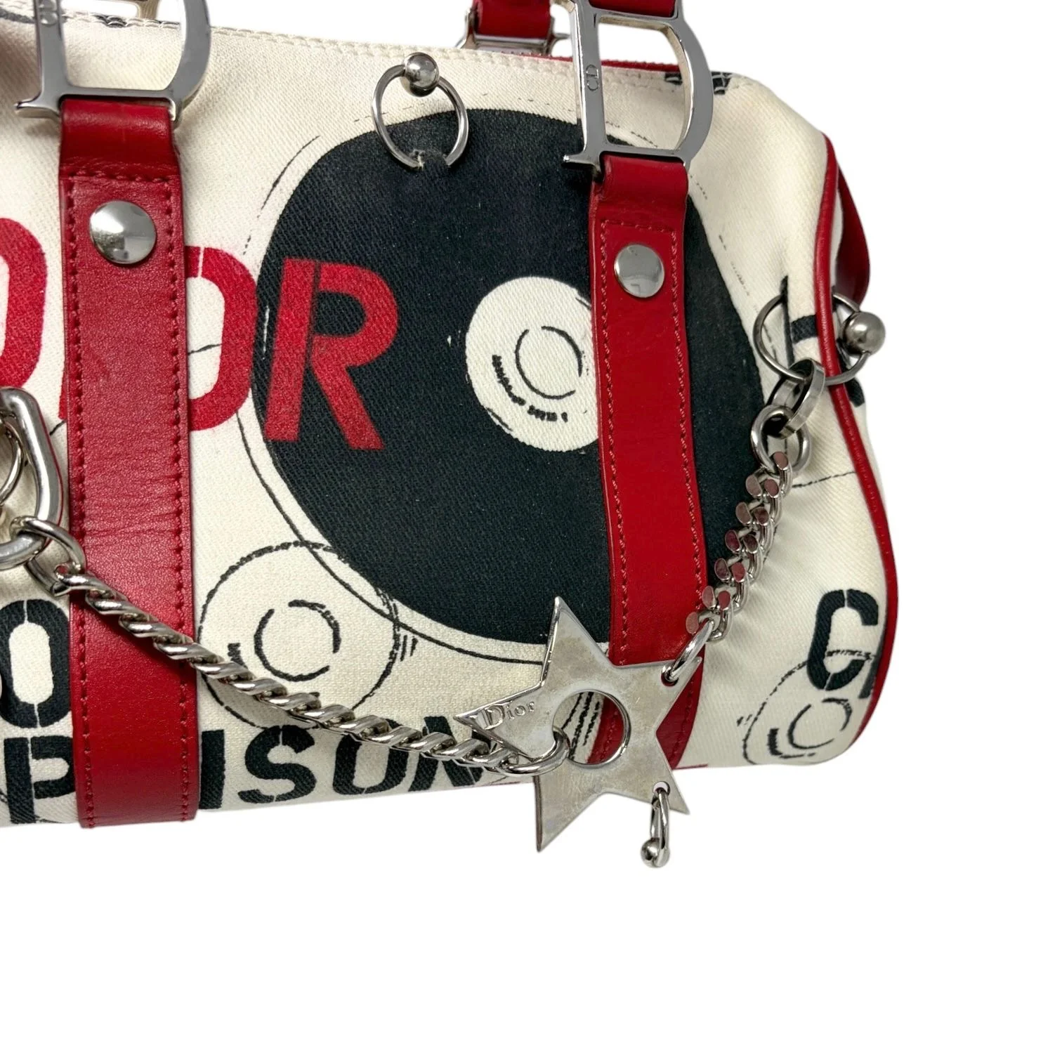 Dior White Hardcore Mini Boston Bag - Image 5