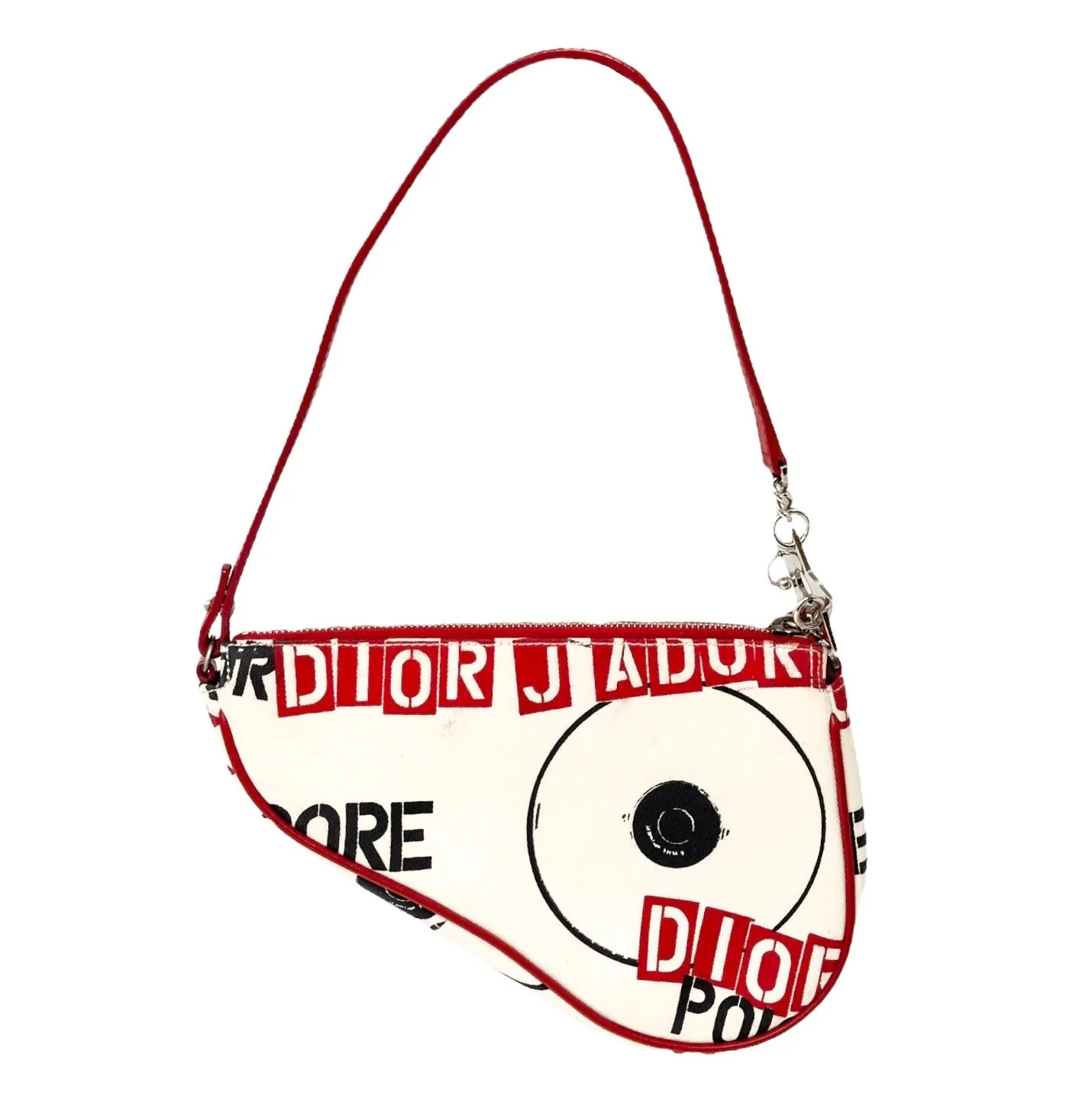 Dior White Hardcore Pierced Mini Saddle - Image 2