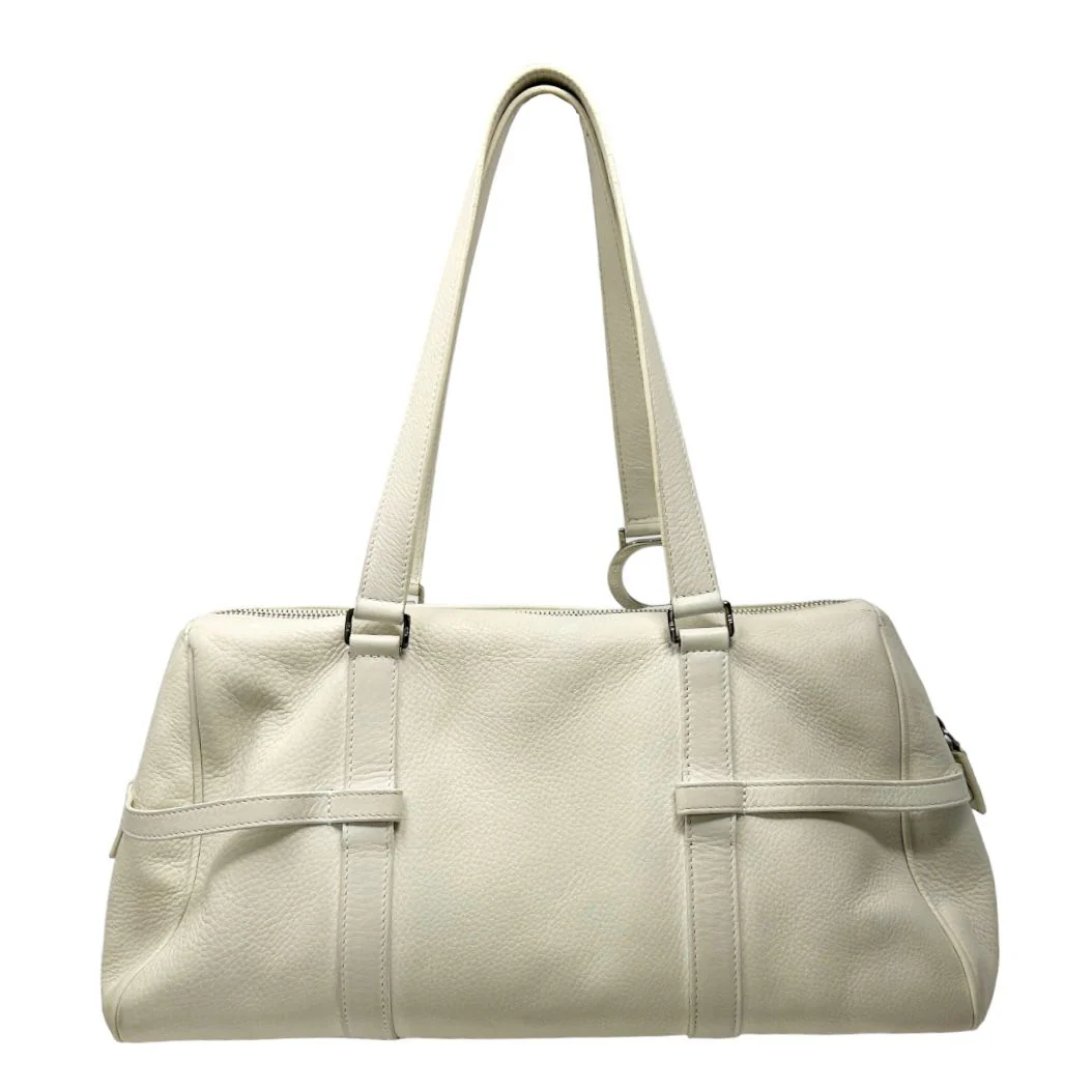 Dior White Logo Hardware Shoulder Bag - Image 2
