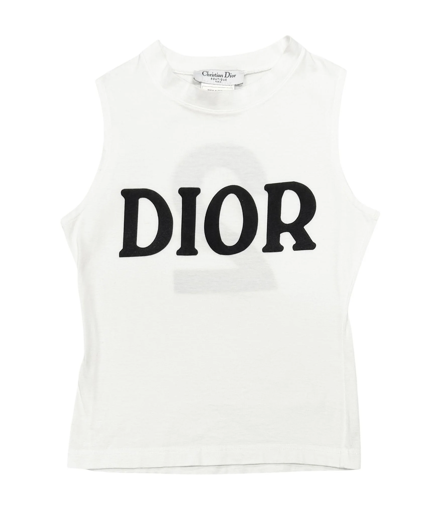 Dior White Logo Tank - Image 2