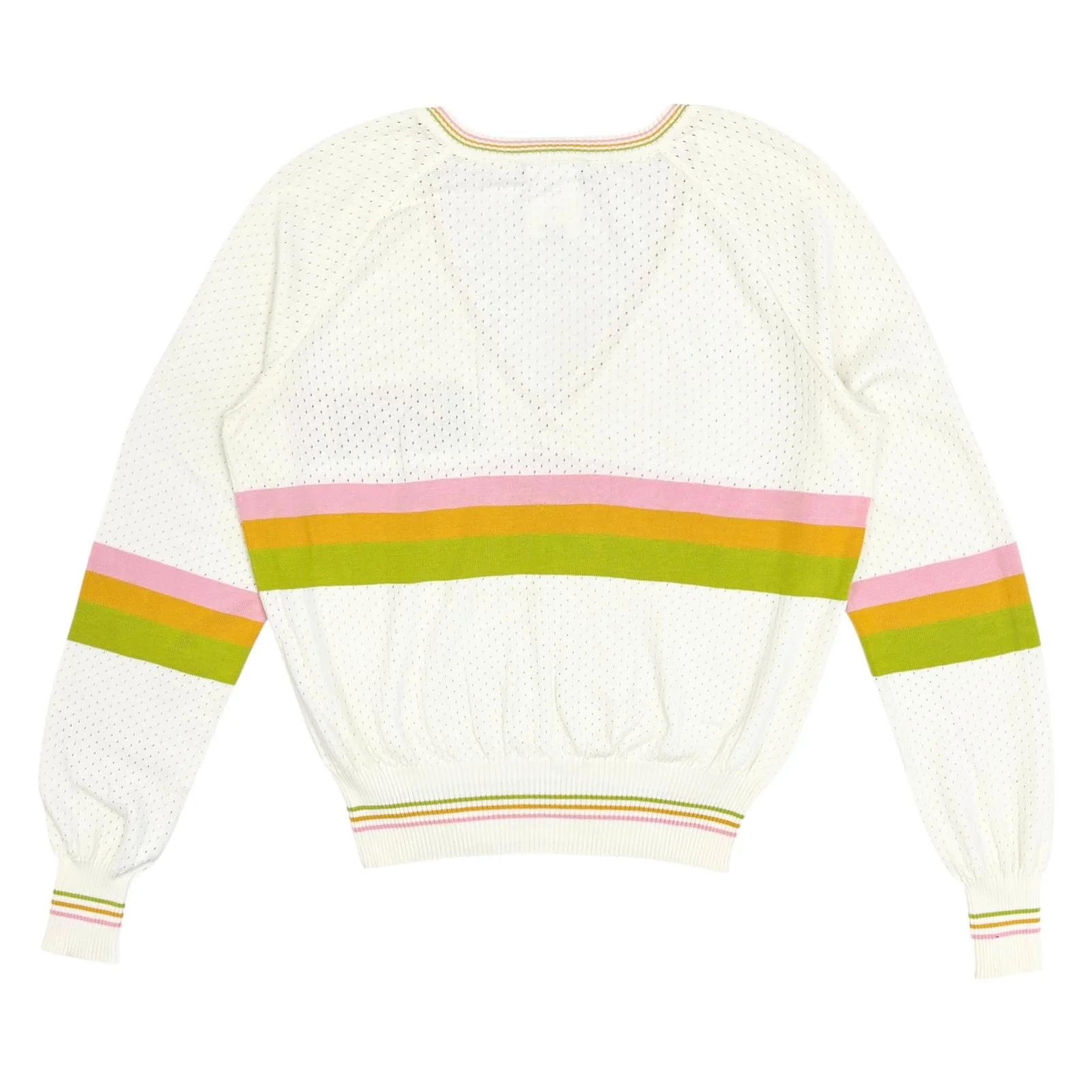 Dior White Pastel Logo Pullover Sweater - Image 2