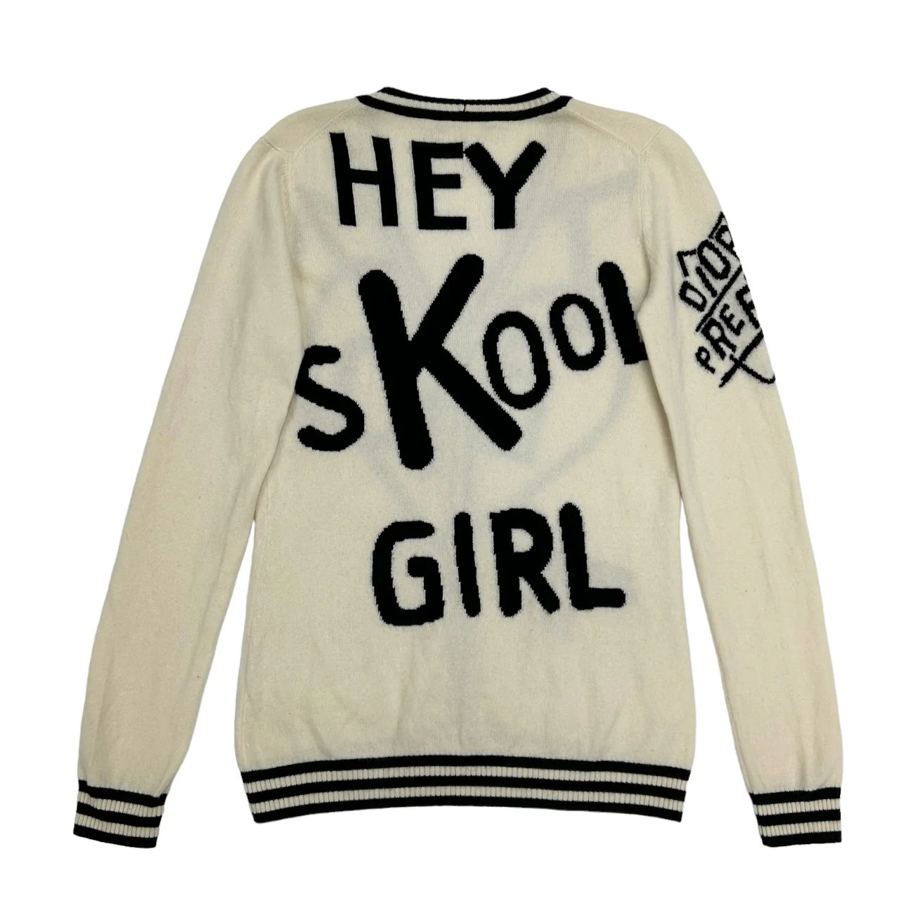 Dior White 'SKOOL GIRL' Cardigan - Image 2