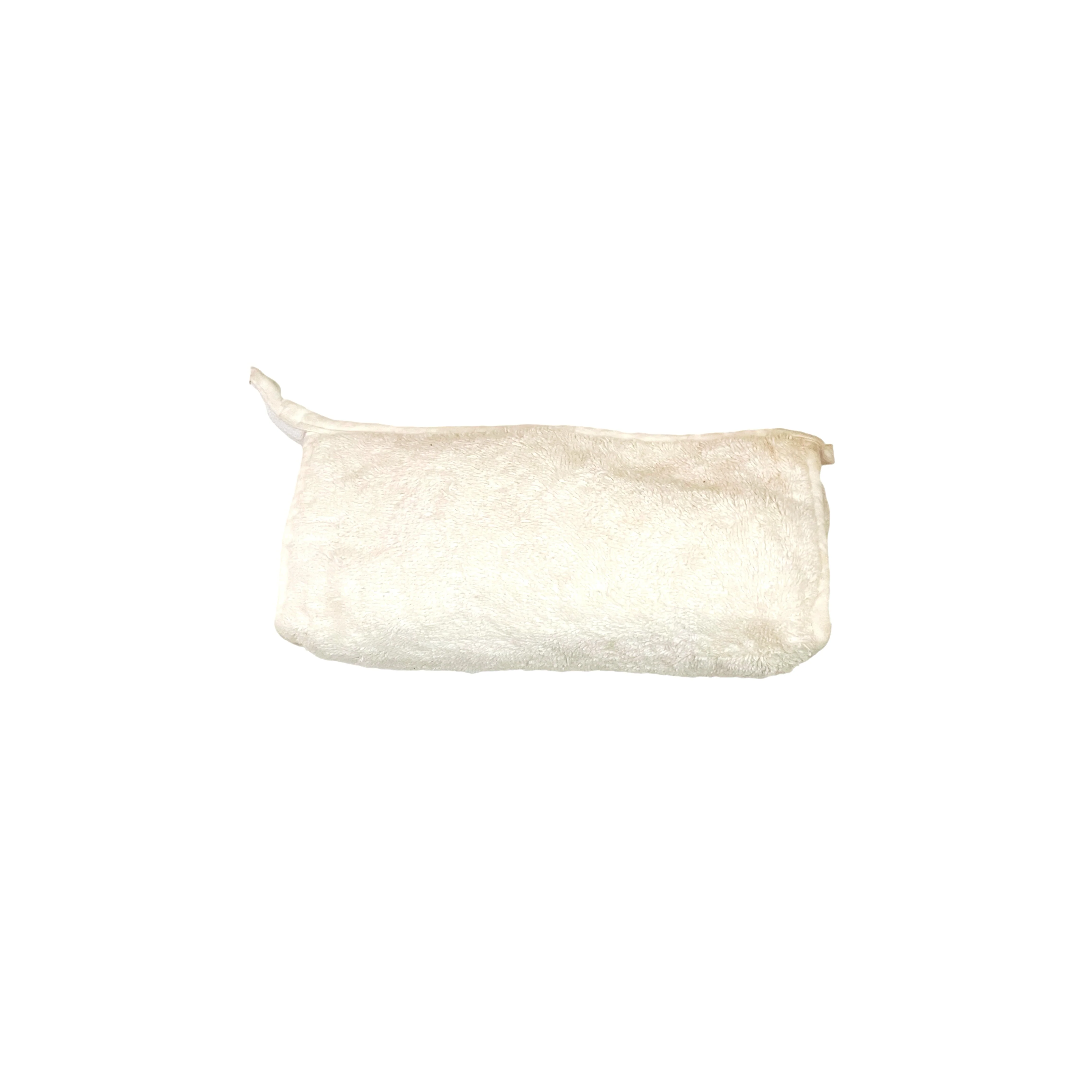 Dior White Terry Cloth Pouch - Image 2