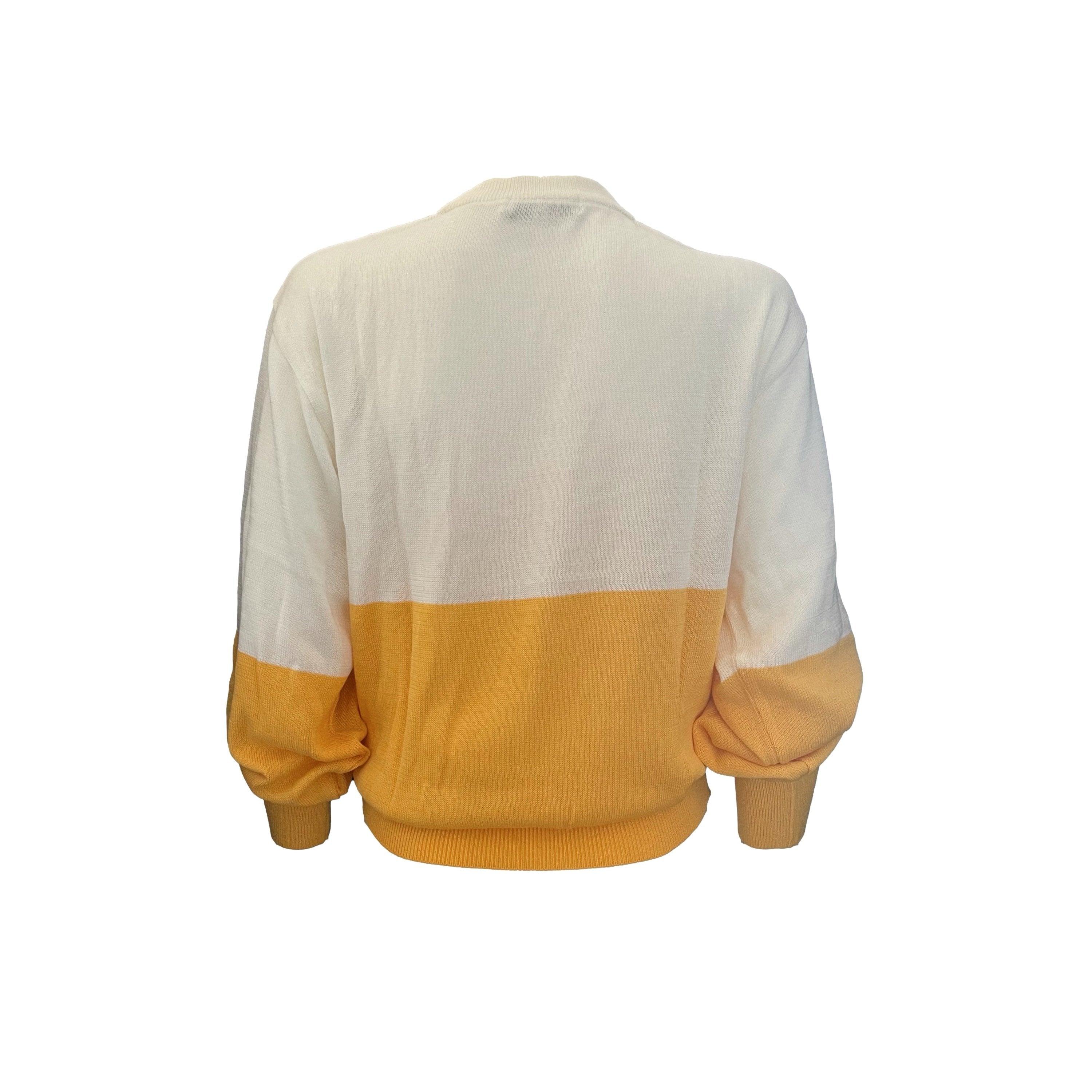 Dior Yellow Sports Colorblock Sweater - Image 2