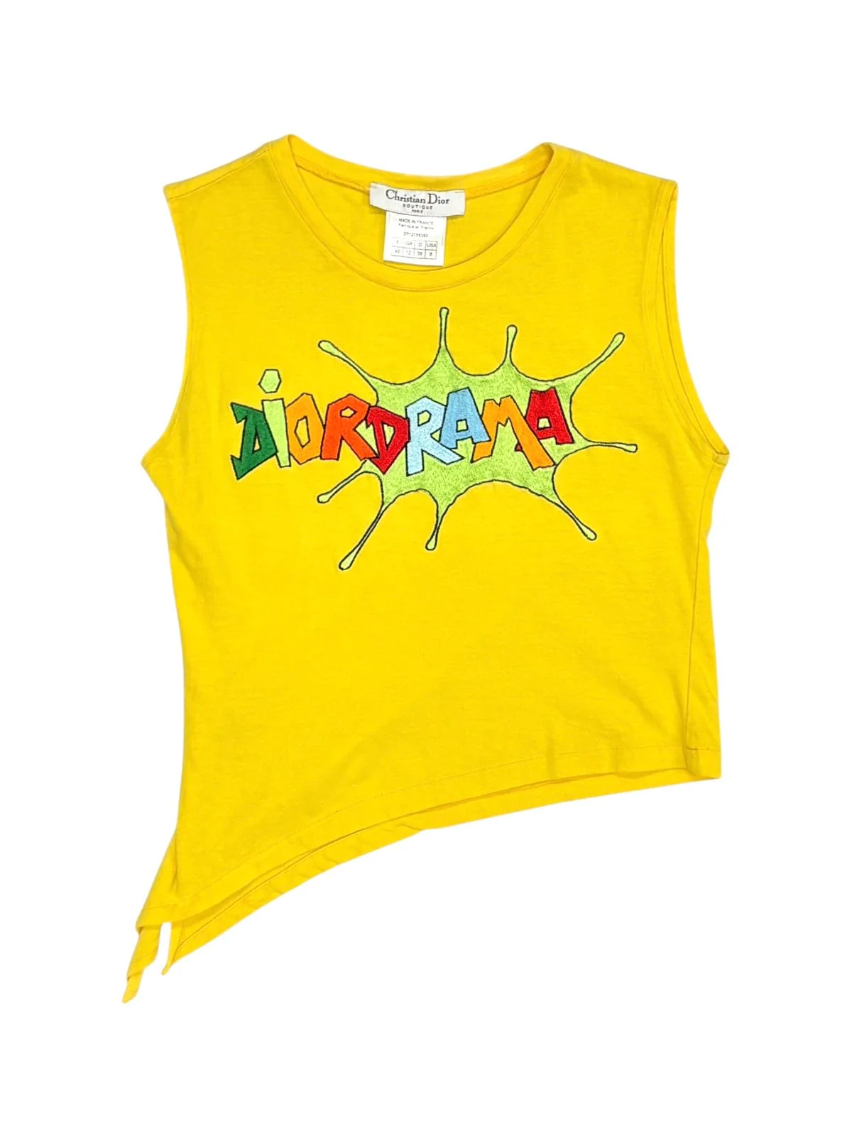 Dior Yellow ‘Diordrama’ Tie Top