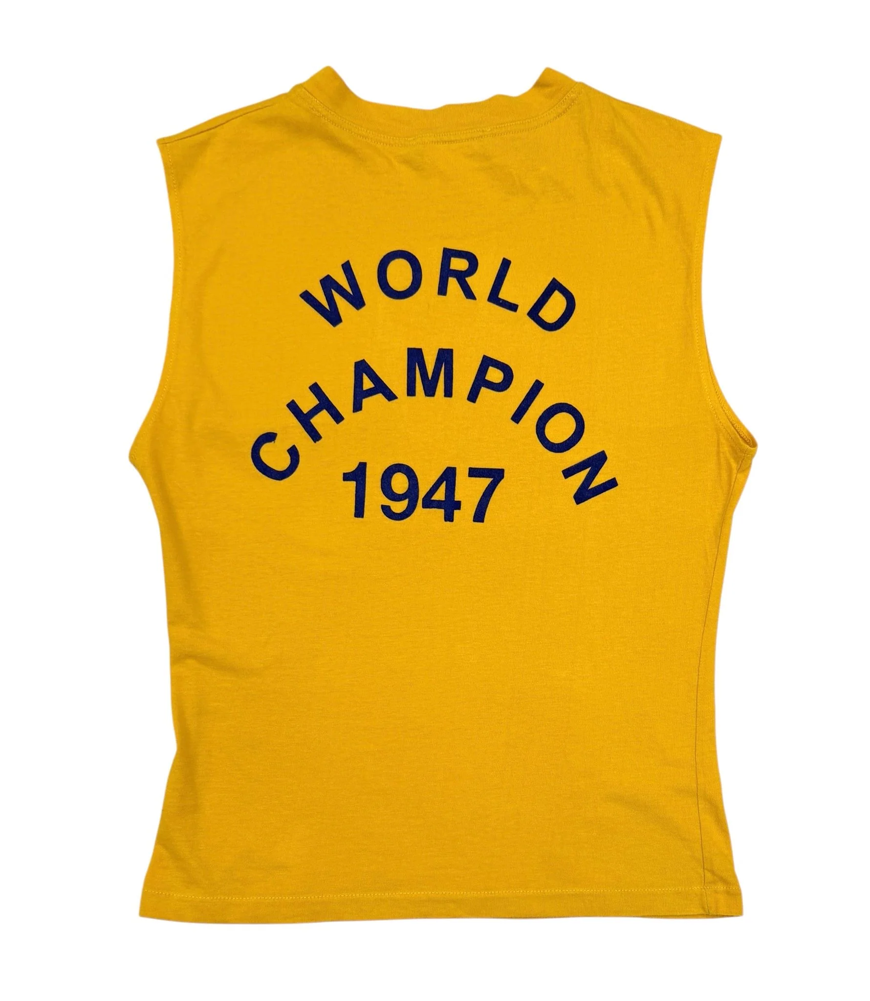 Dior Yellow Logo Tank Top - Image 2