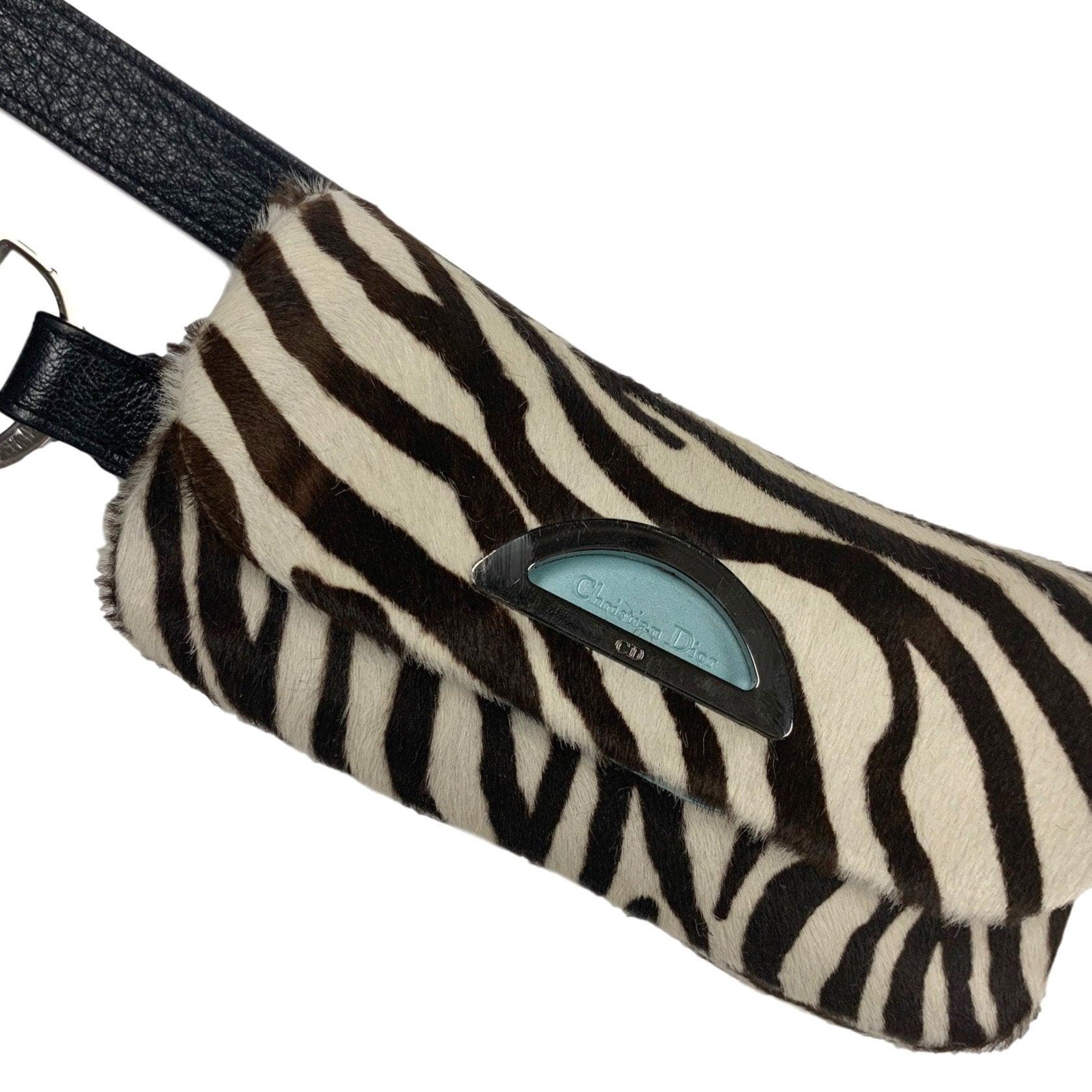Dior Zebra Calf Hair Belt Bag - Image 2