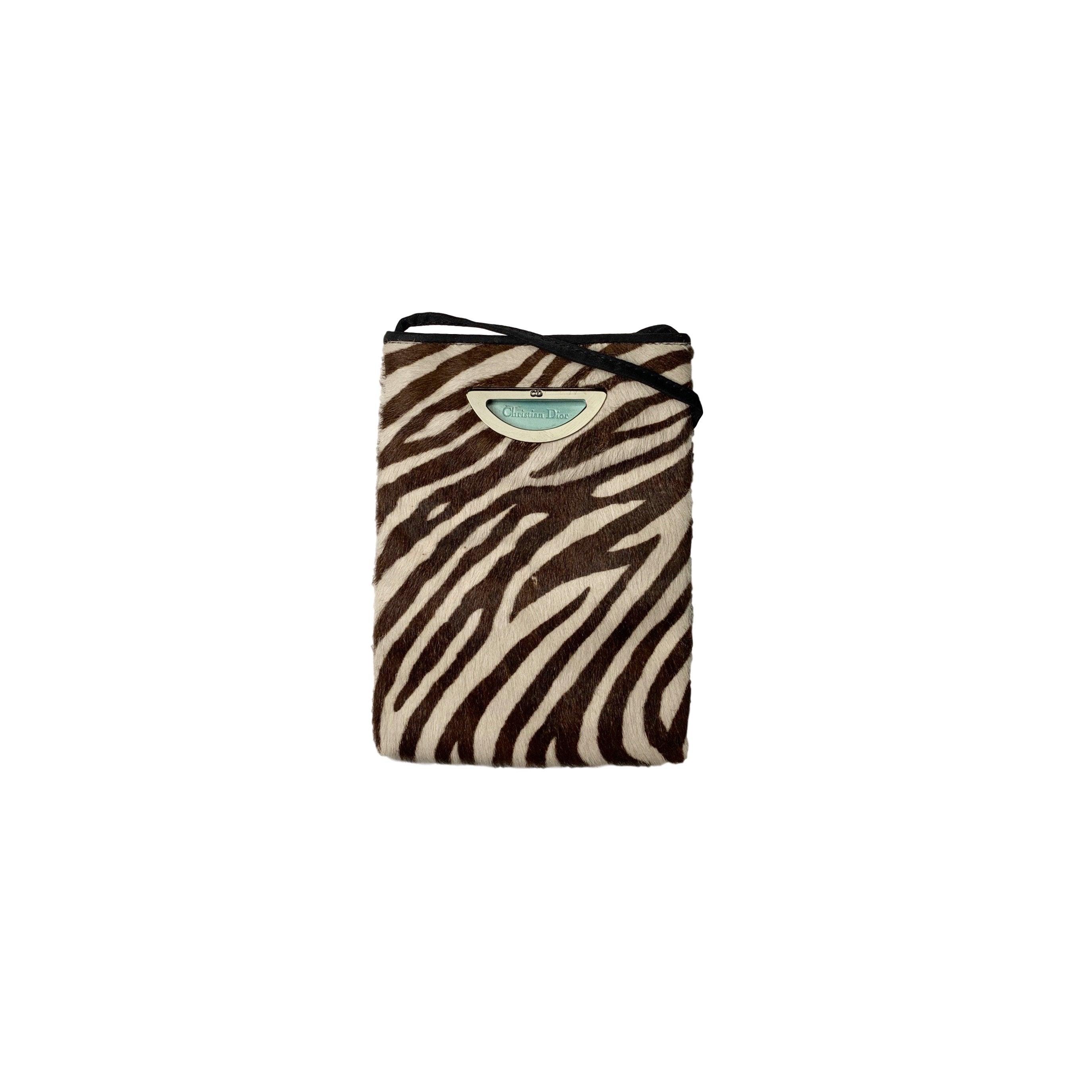 Dior Zebra Calf Hair Mini Crossbody Bag